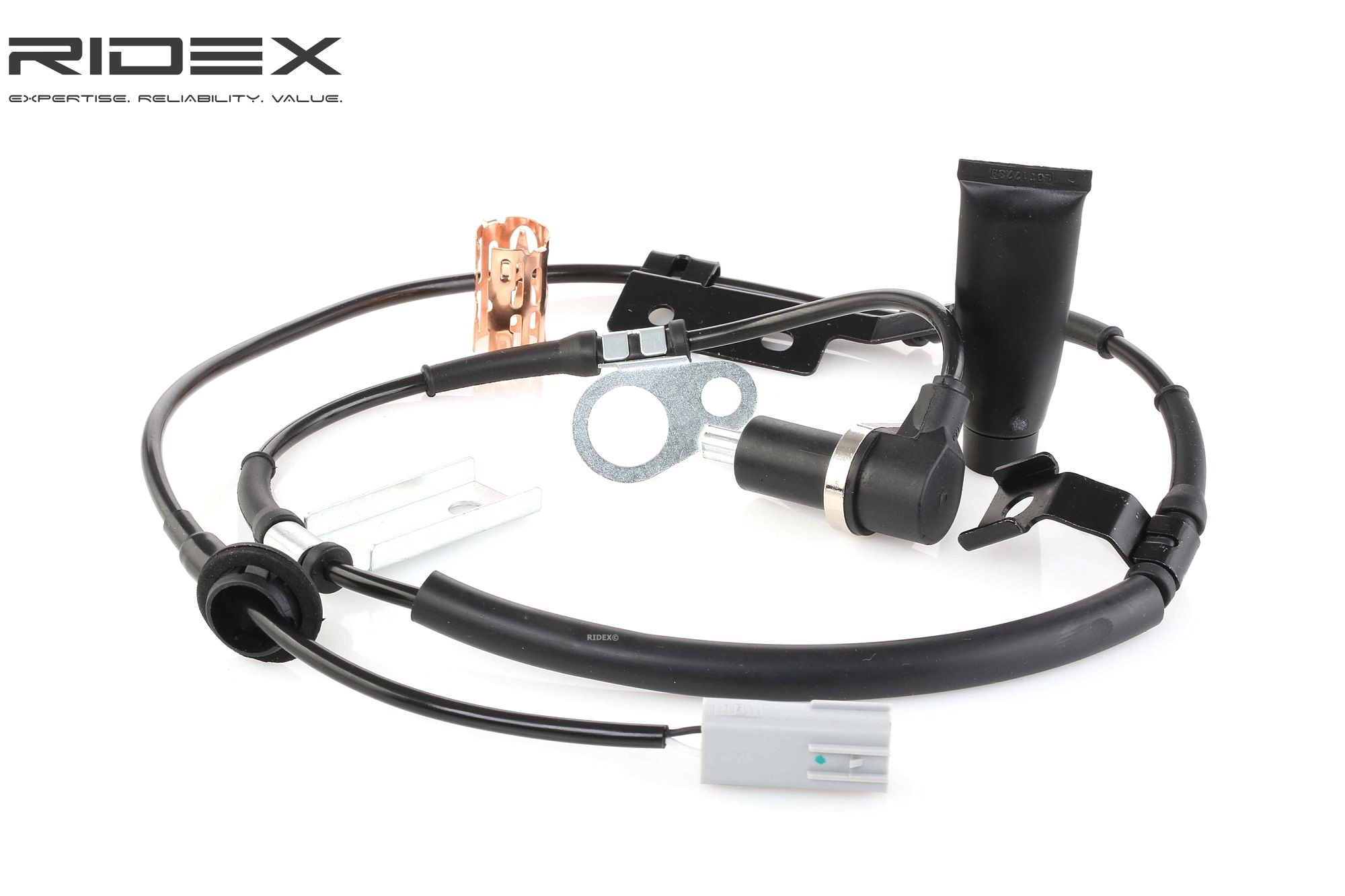 RIDEX 412W0278 ABS sensor Front Axle Left, 1055mm, 37,9mm, 12V