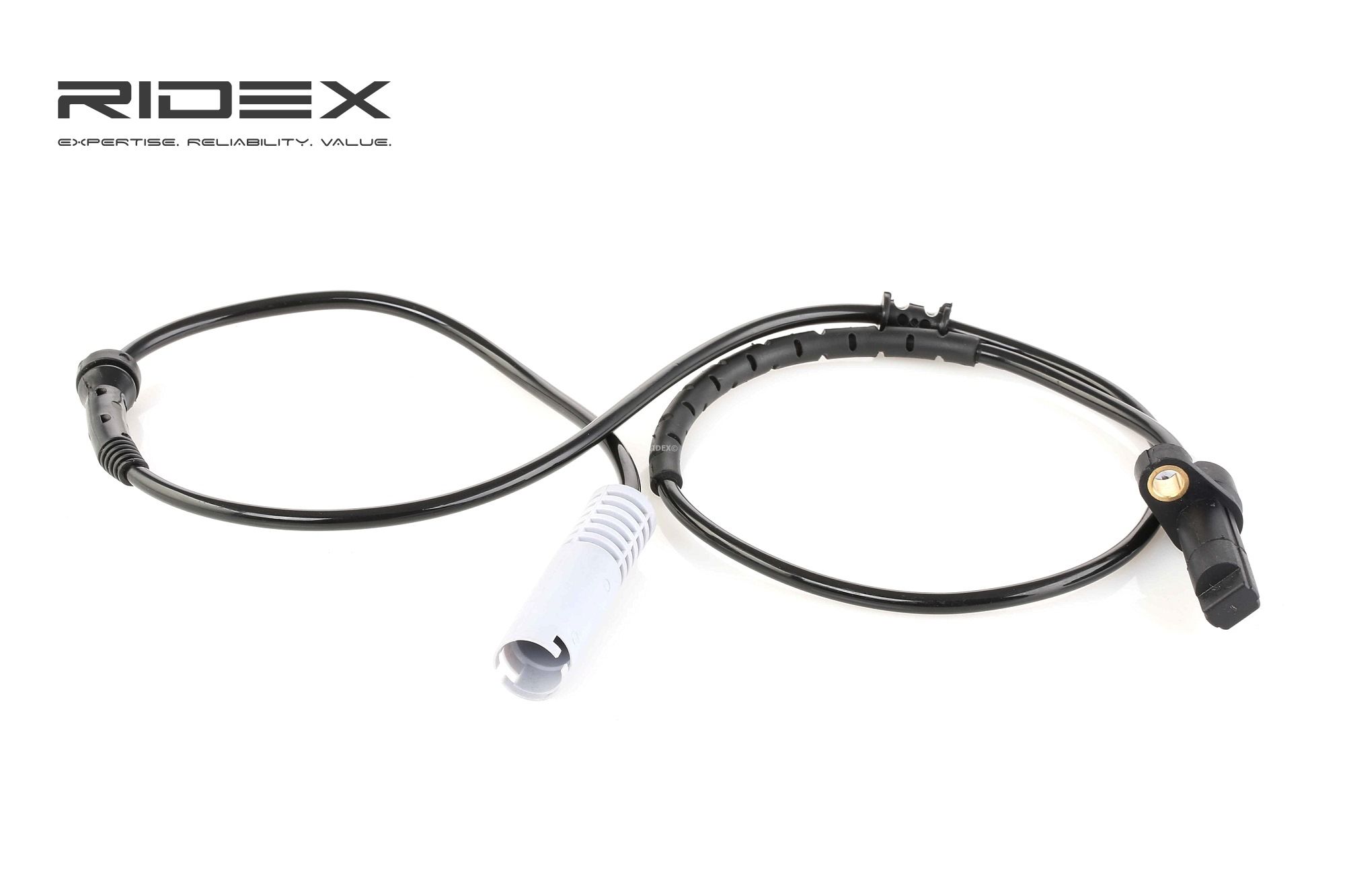 RIDEX 412W0168 ABS sensor Rear Axle both sides, Hall Sensor, 2-pin connector, 1000mm, 35mm, 12V, grey, round