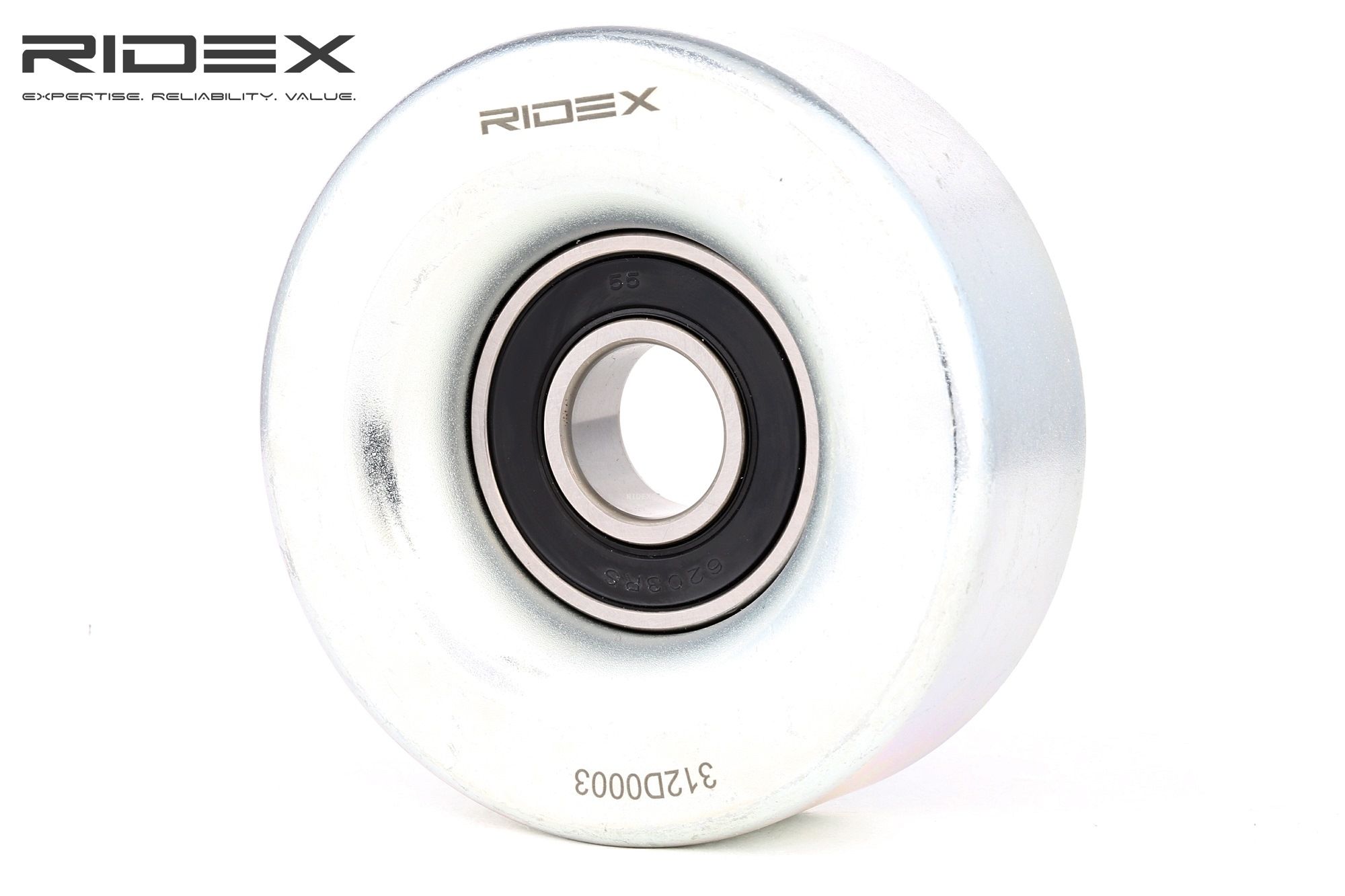RIDEX 312D0003 Deflection / guide pulley, v-ribbed belt HONDA Insight I Coupe (ZE)