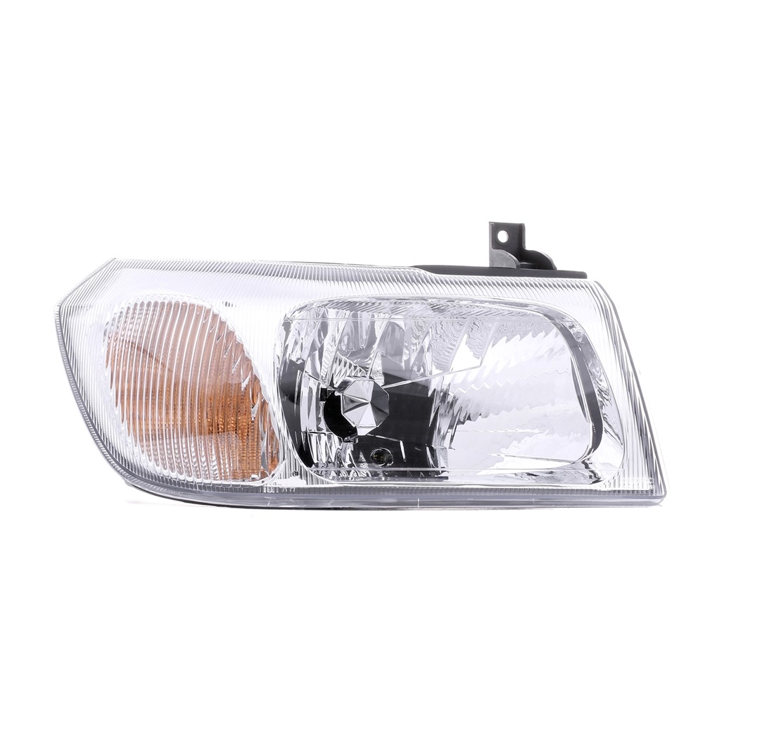 ABAKUS 431-1147R-LDEM1 Headlight Right, H4, chrome, for right-hand traffic, with bulb holder, without electric motor, without motor for headlamp levelling, P43t