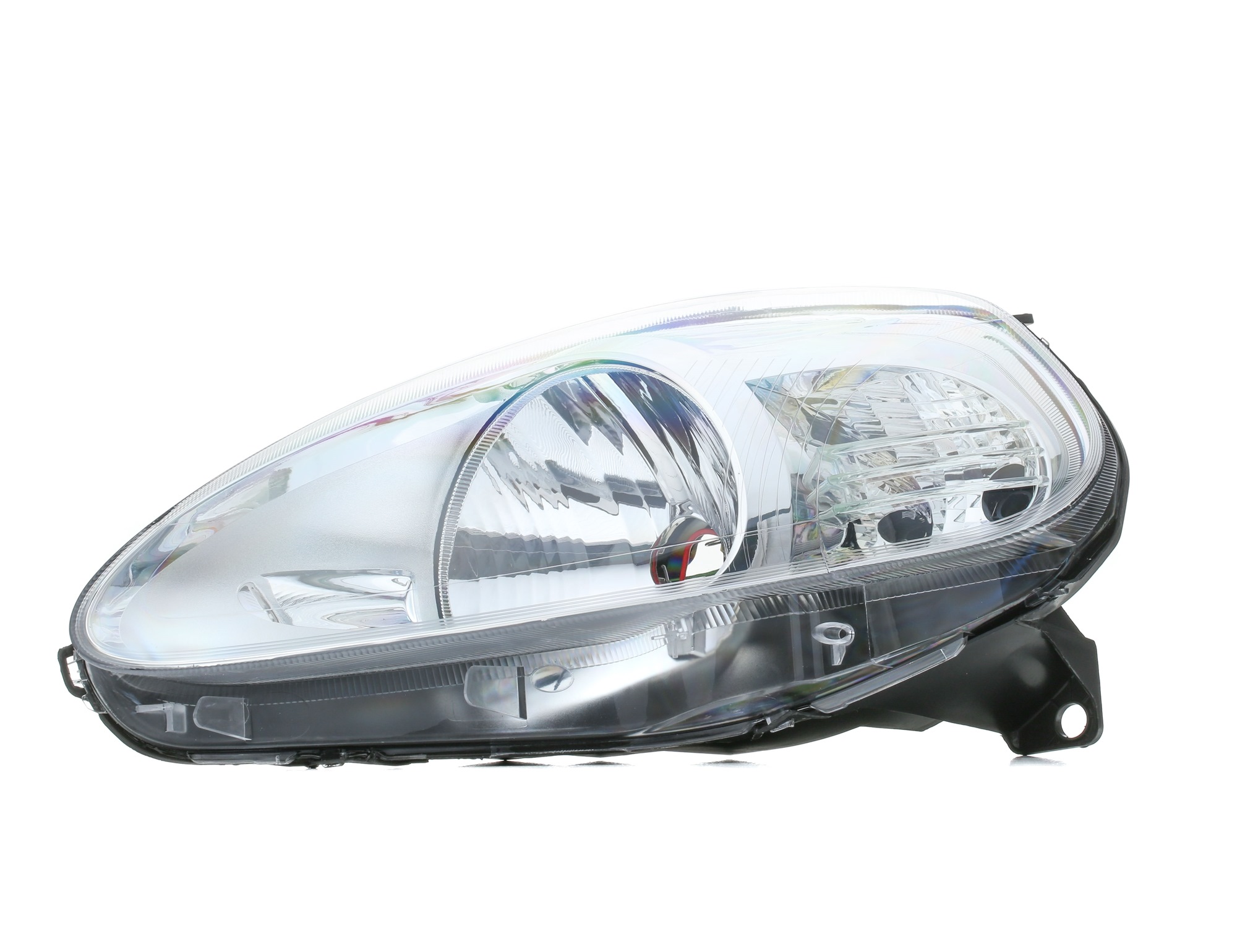 ABAKUS 661-1147L-LD-EM Headlight Left, H4, yellow, for right-hand traffic, with motor for headlamp levelling, P43t