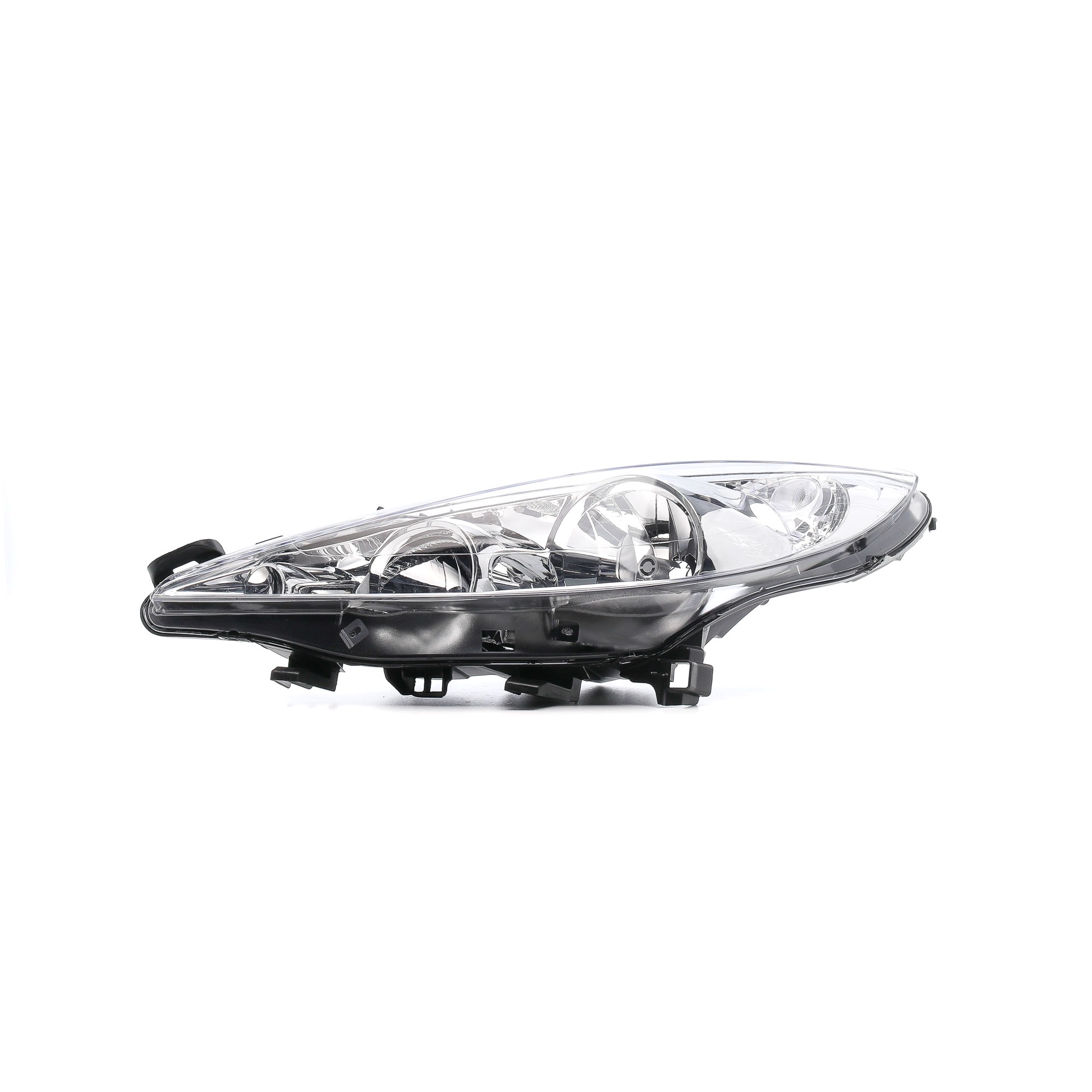 ABAKUS 550-1141L-LD-EM Headlight Left, H1, H7, W5W, PY21W, chrome