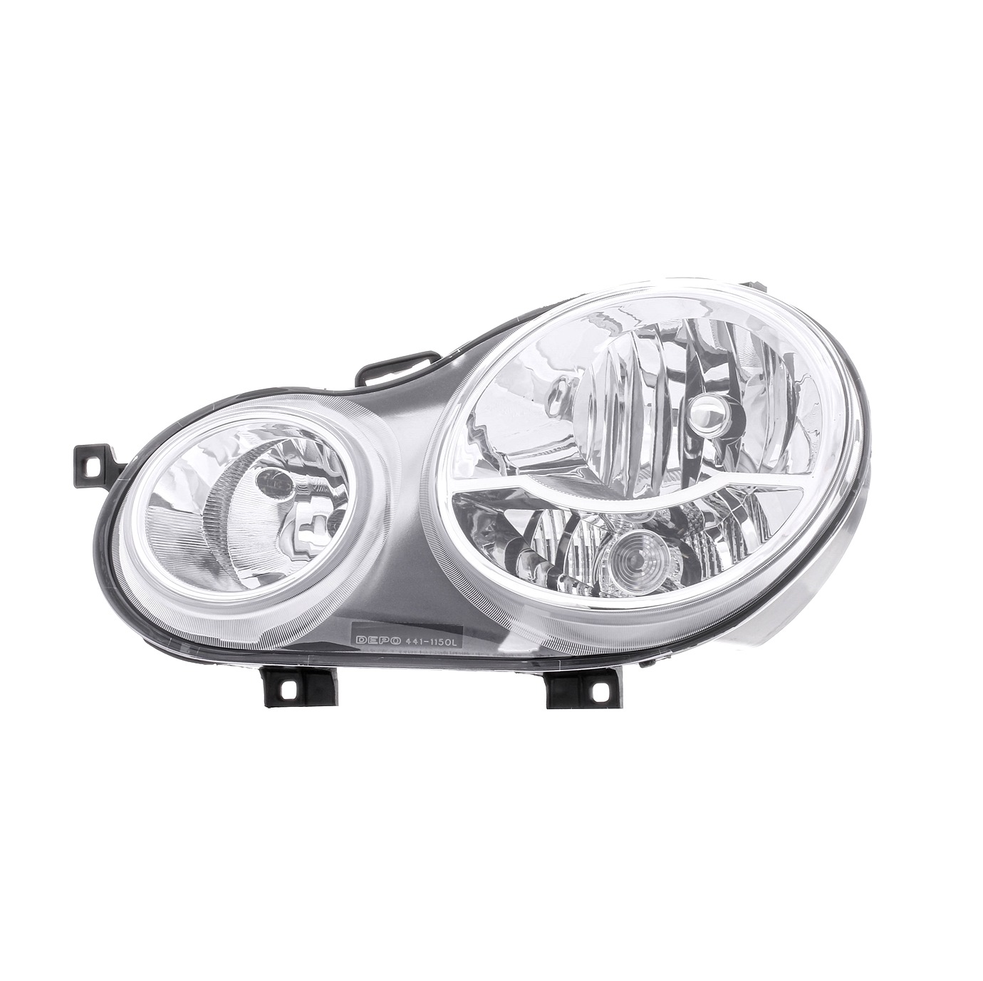 ABAKUS Left, H7, H1, without electric motor, PX26d, P14.5s Vehicle Equipment: for vehicles with headlight levelling (electric) Front lights 441-1150L-LD-EM buy