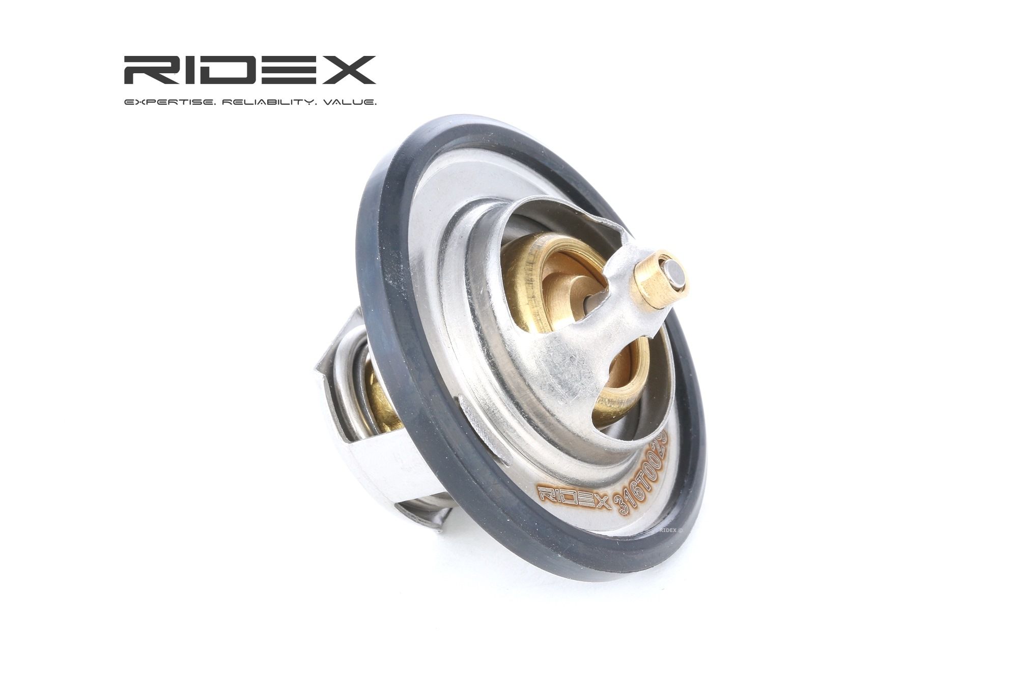 RIDEX 316T0029 Engine thermostat Opening Temperature: 82°C, with gaskets/seals