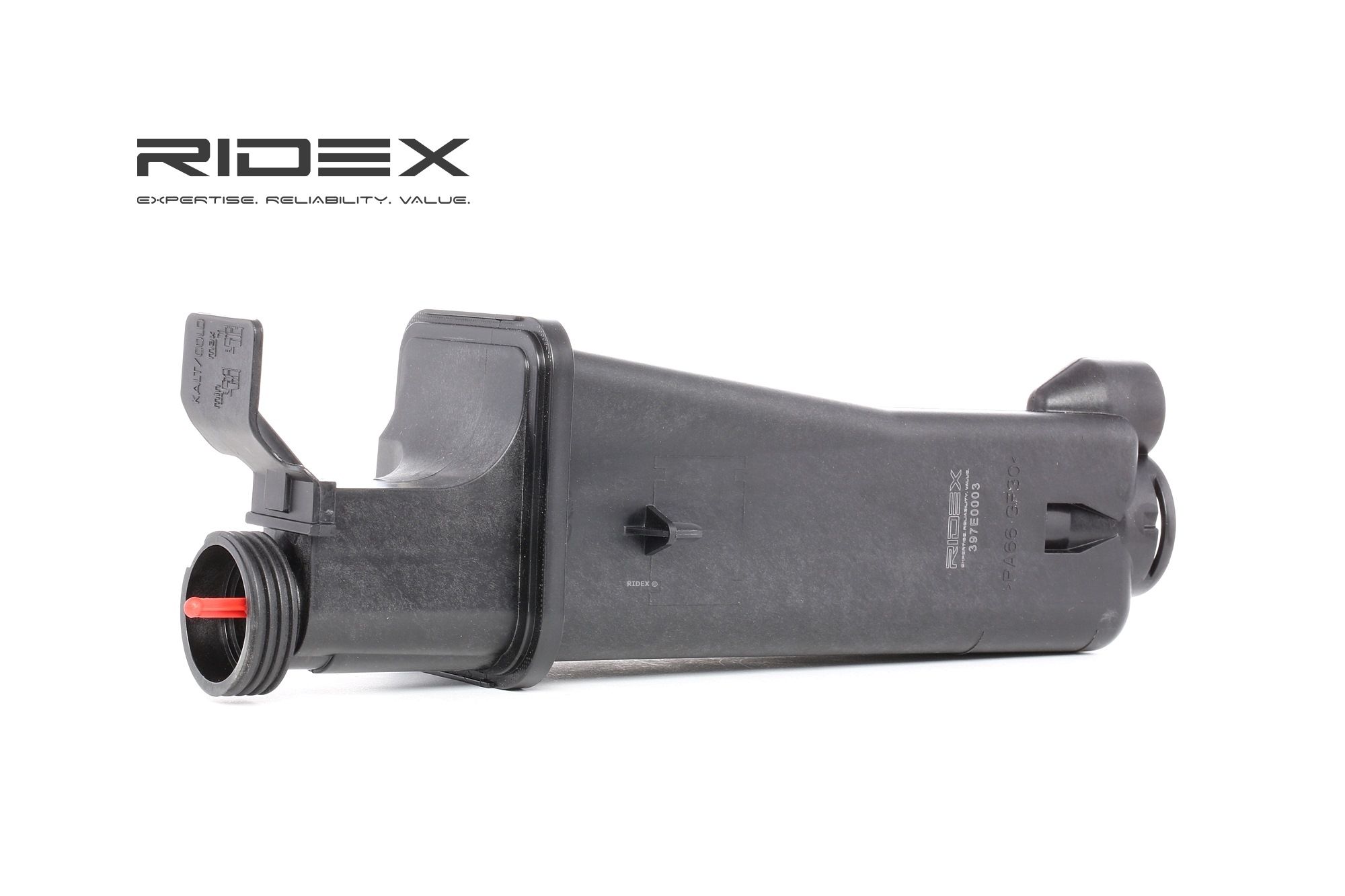 RIDEX 397E0003 Vaschetta liquido radiatore senza sensore, senza tappo chiusura