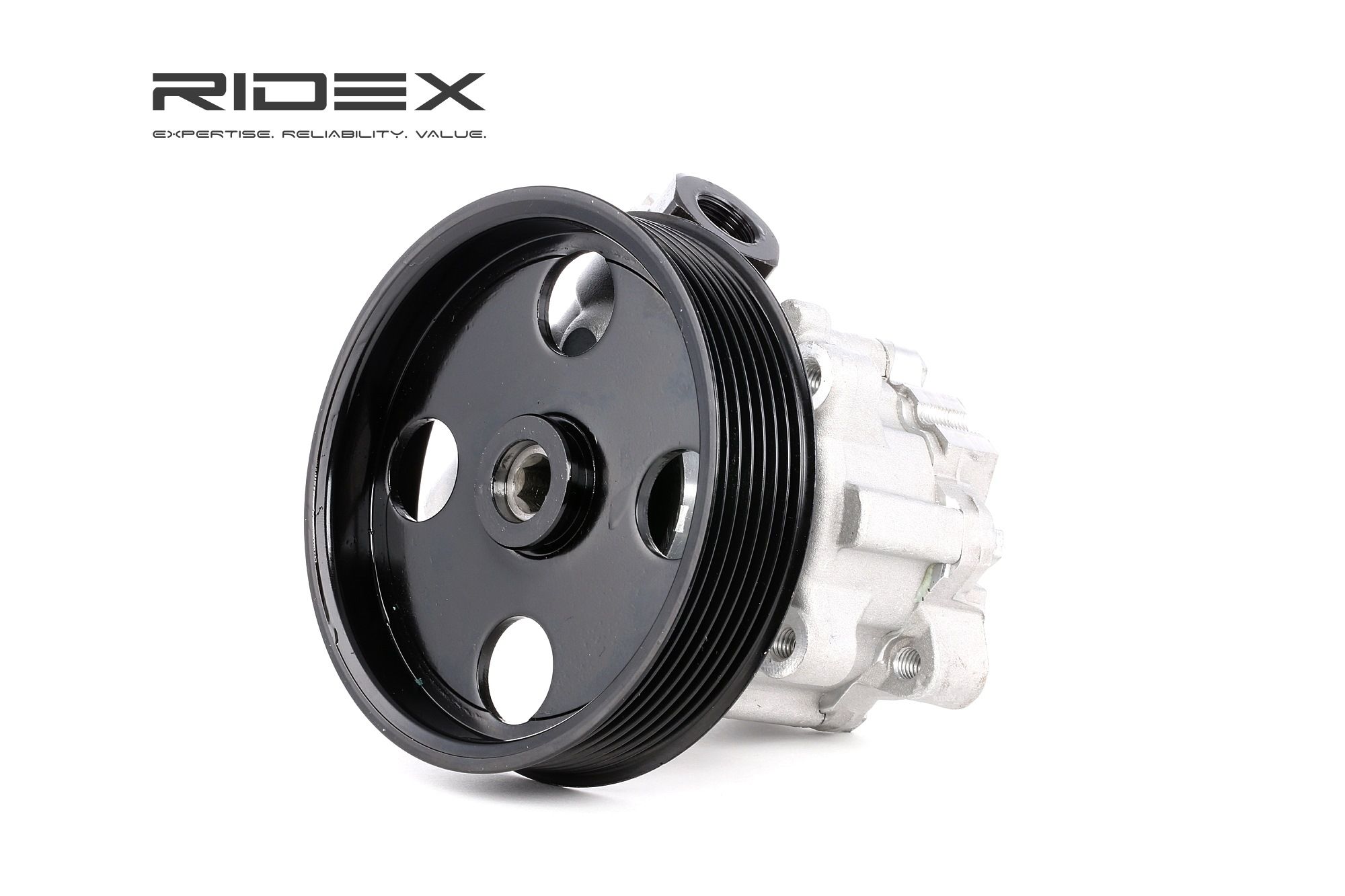 RIDEX 12H0103 Power steering pump Hydraulic, 120 bar, Pressure-limiting Valve, M 16 x 1,5, Vane Pump, Clockwise rotation