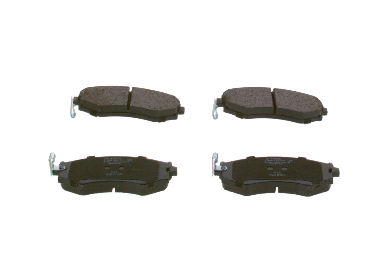 BP1492 BOSCH Low-Metallic, with acoustic wear warning, with anti-squeak plate Height: 54mm, Width: 137,4mm, Thickness: 17mm Brake pads 0 986 494 571 buy