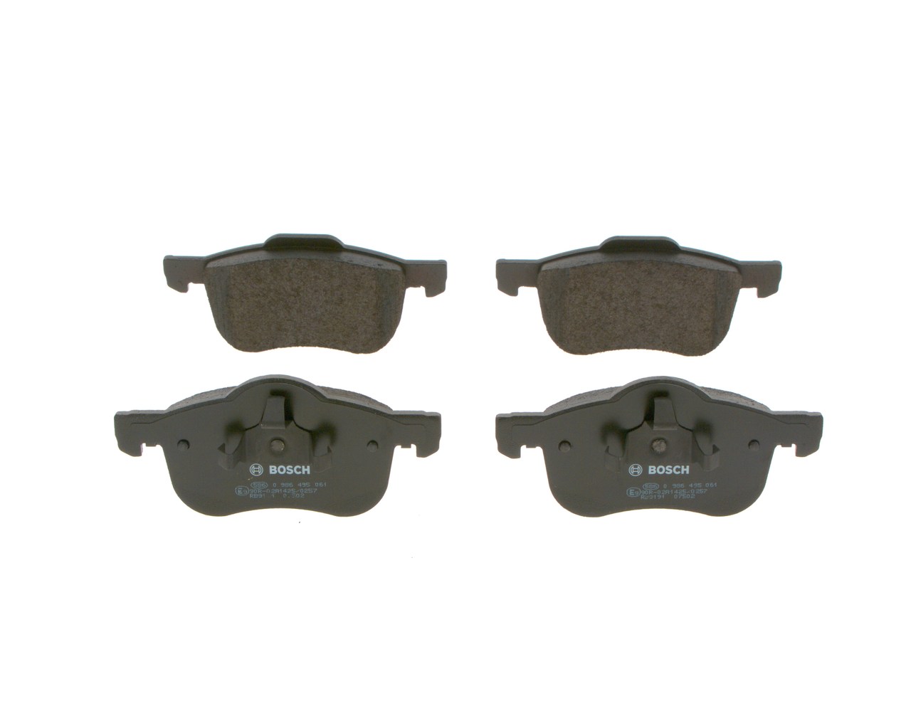 Pirkt BP1496 BOSCH Low-Metallic Augstums 1: 72,5mm, Augstums 2: 69mm, Platums: 156,4mm, Biezums: 19mm Bremžu kluči 0 986 495 061 lēti