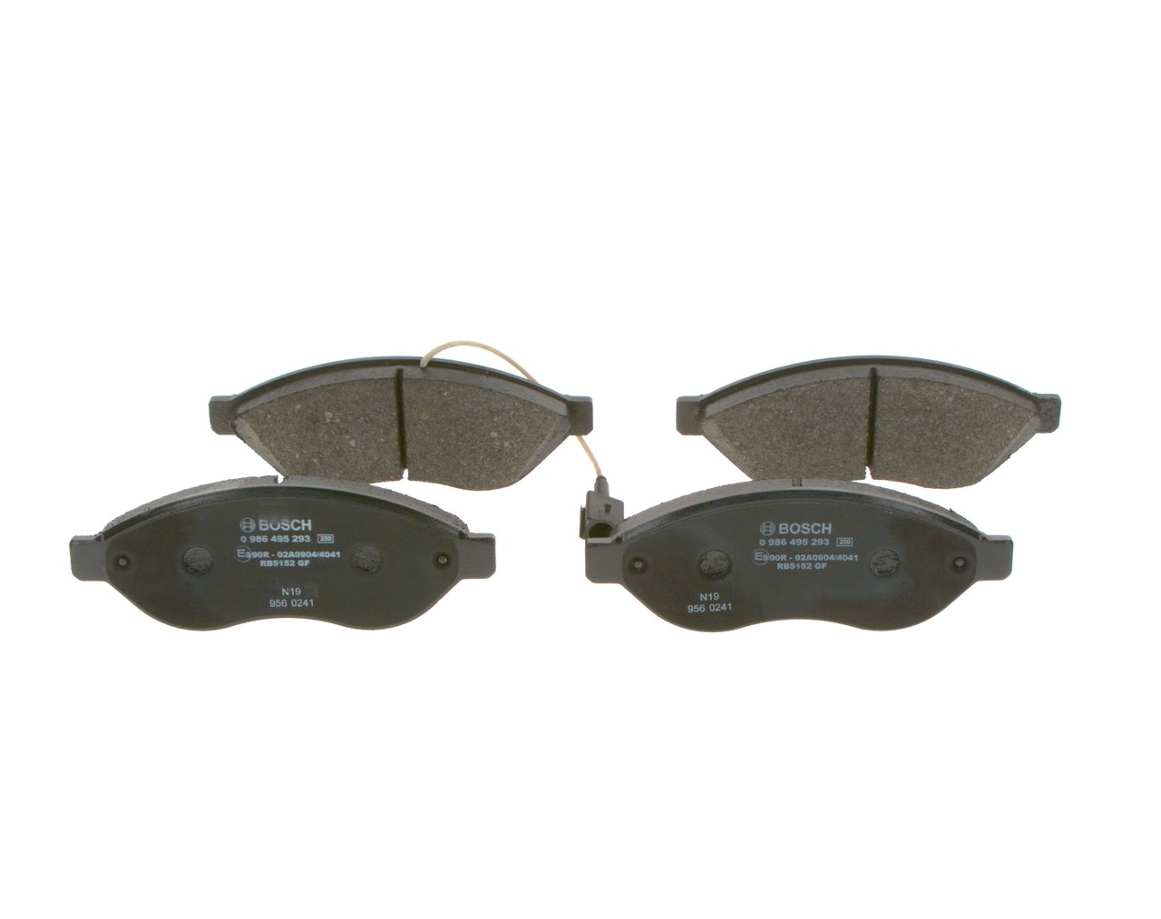 BP1659 0986495293 Plaquettes de frein BOSCH 77369119 OPEL