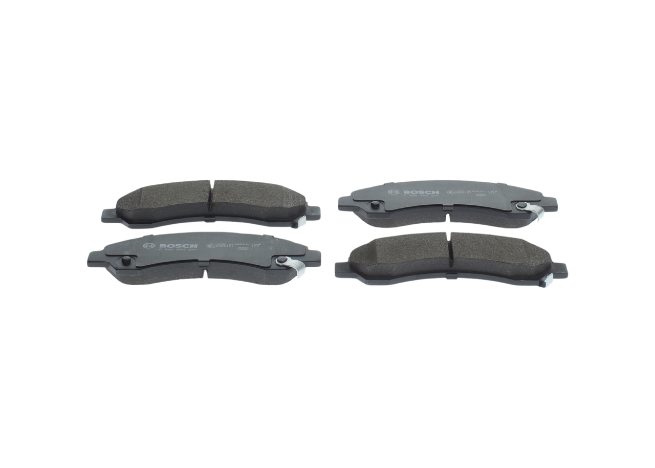 BOSCH BP1757 Low-Metallic, with acoustic wear warning Brake pad set Height: 54,5mm, Width: 167,1mm, Thickness: 16,5mm 0 986 495 391 cheap