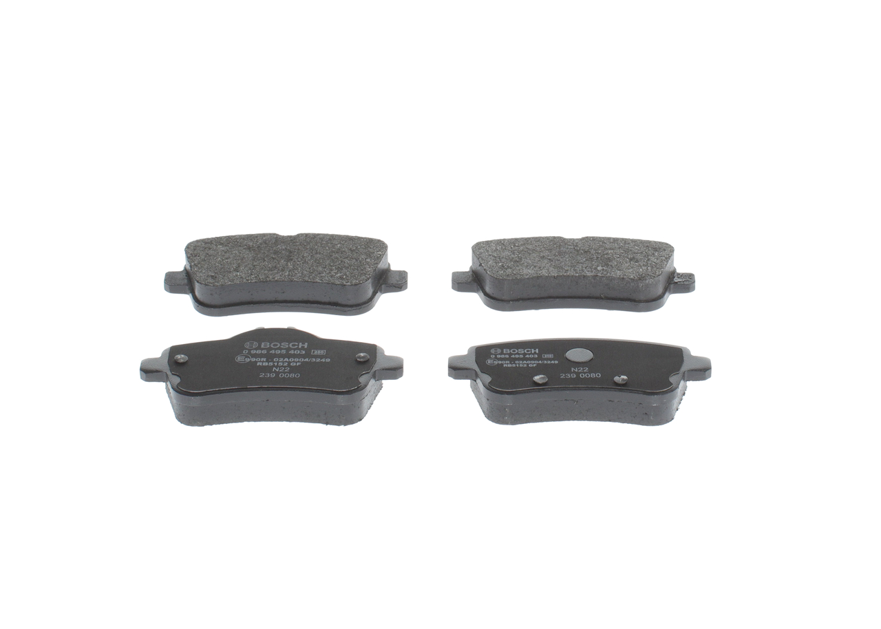 BP1776 BOSCH Low-Metallic, with anti-squeak plate Height: 60mm, Width: 116,4mm, Thickness: 18,2mm Brake pads 0 986 495 403 buy