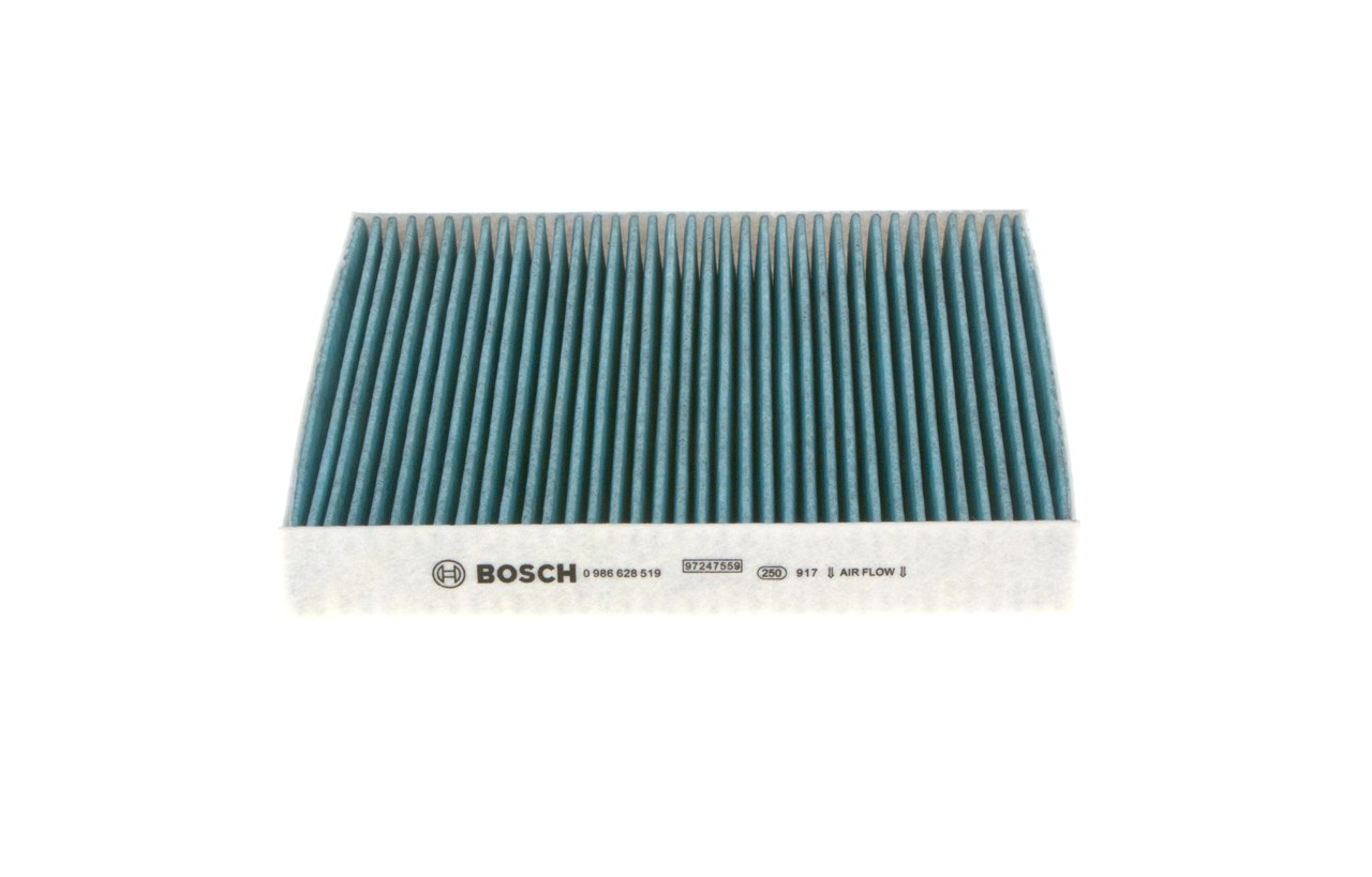 BOSCH 0 986 628 519 Pollen filter Activated Carbon Filter, 220 mm x 201 mm x 30 mm, FILTER+