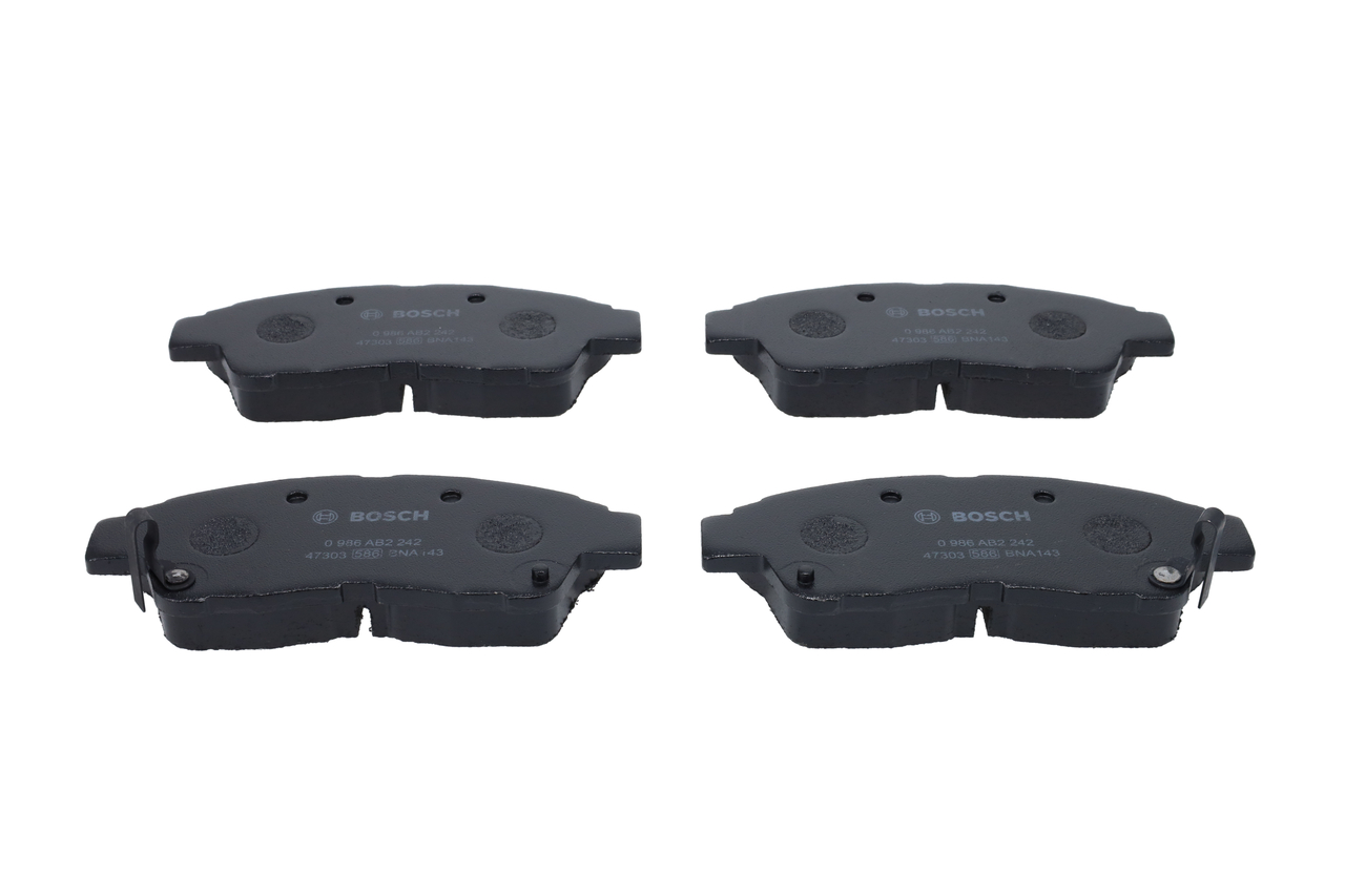 Pirkt BP2242 BOSCH Keramika, ar nodiluma skaņas brīdinājuma signālu Augstums: 45,5mm, Platums: 133,2mm, Biezums: 17,5mm Bremžu kluči 0 986 AB2 242 lēti