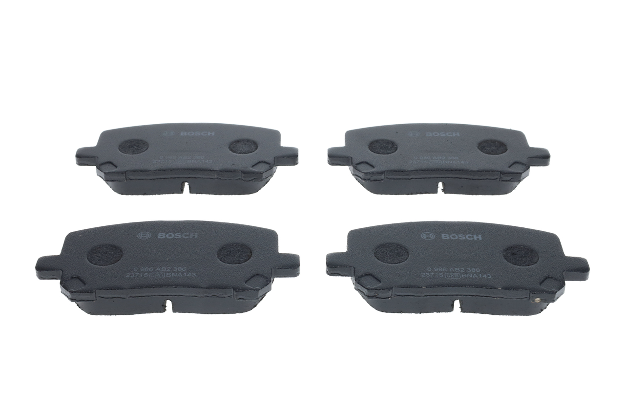 BP2386 BOSCH Keramik, mit akustischer Verschleißwarnung Höhe: 54,5mm, Breite: 123mm, Dicke/Stärke: 17mm Bremsbelagsatz 0 986 AB2 386 online kaufen