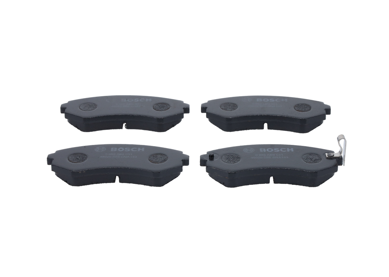 Køb BP9031 BOSCH Keramik, med akustisk advarsel for slid Höhe: 44mm, Breite: 121mm, Dicke/Stärke: 16mm Bremseklodser 0 986 AB9 031 billige