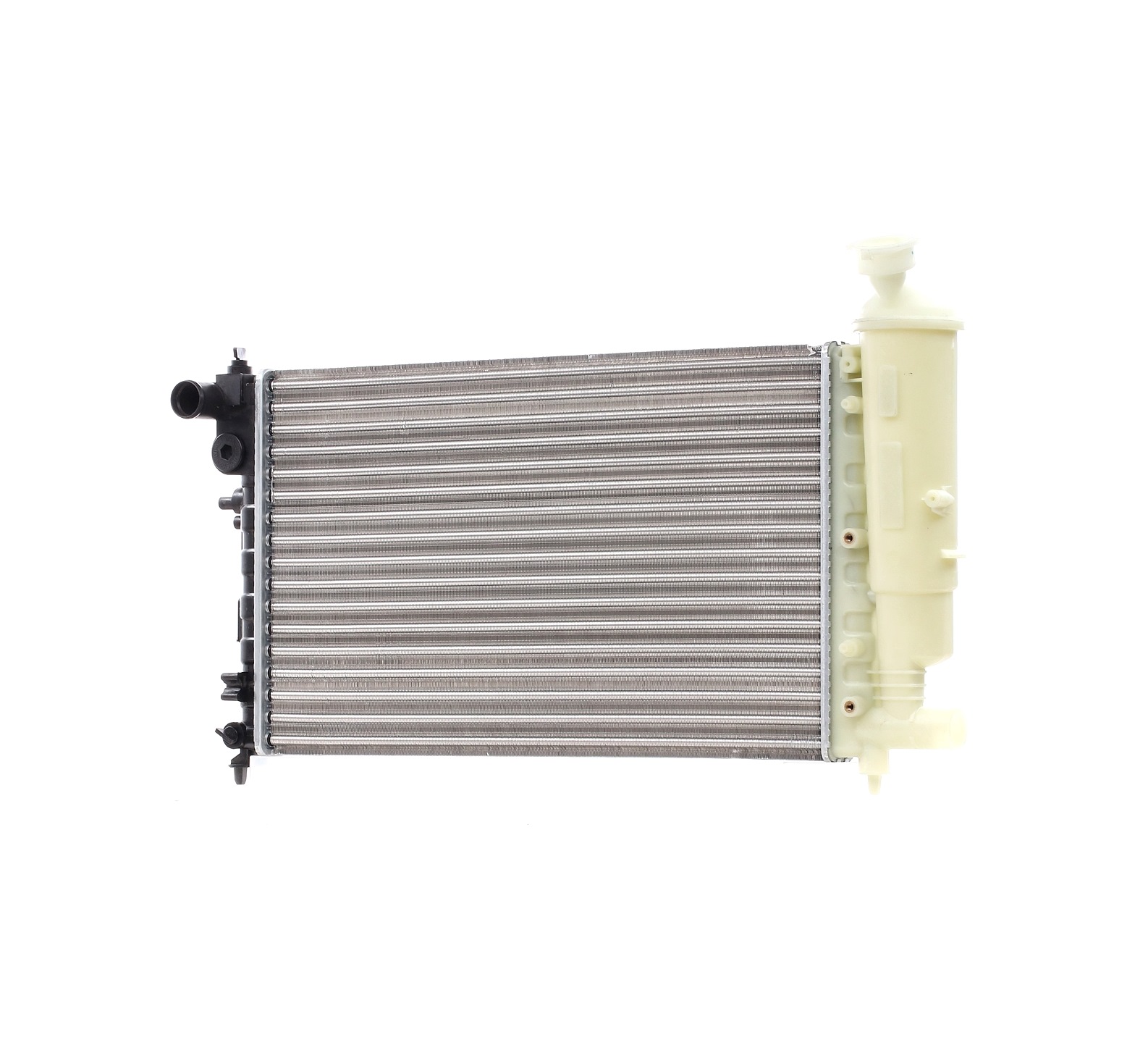 ABAKUS 009-017-0021 Engine radiator Aluminium, for vehicles with air conditioning, 531 x 322 x 23 mm, Manual Transmission