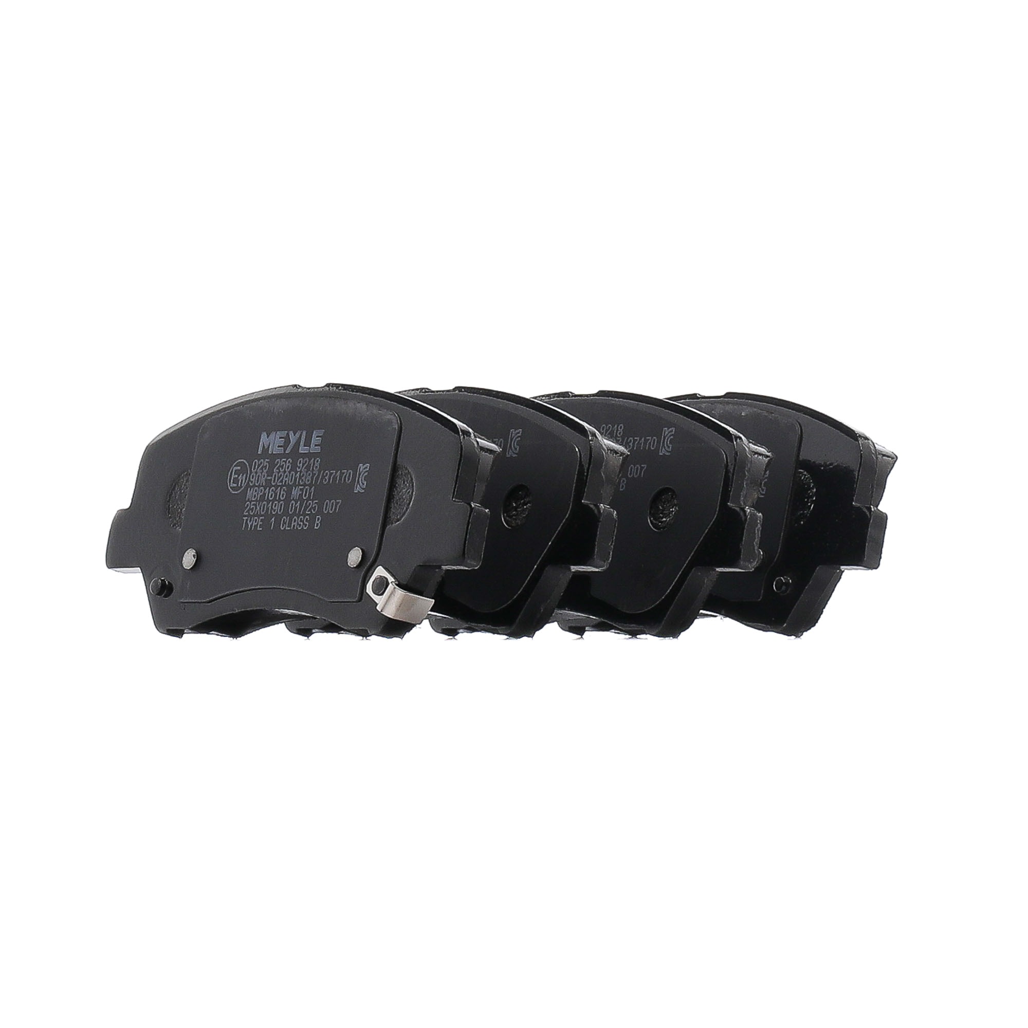MEYLE 025 256 9218 Kit pastiglie freni ORIGINAL Quality, Assale anteriore, con segnalatore acustico usura