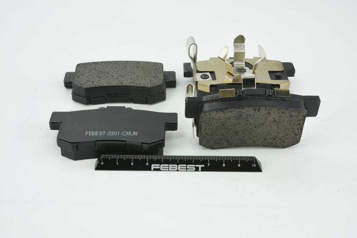FEBEST Rear Axle Height: 48mm, Width: 89mm, Thickness: 15mm Brake pads 0301-CRVR buy