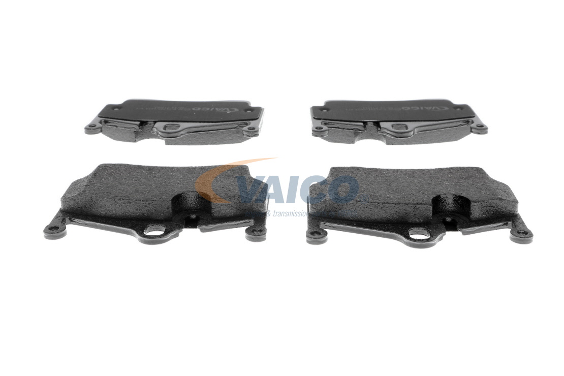 VAICO V45-0024 Brake pad set Q+, original equipment manufacturer quality, Rear Axle, excl. wear warning contact, prepared for wear indicator