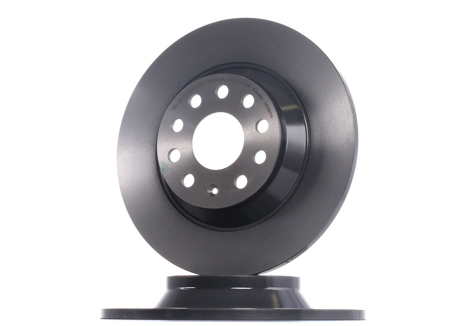 Set 2 Dischi Freno Posteriori Brembo 08.A337.11, Diametro 279 Mm, Verniciati UV, Omologati ECE-R90