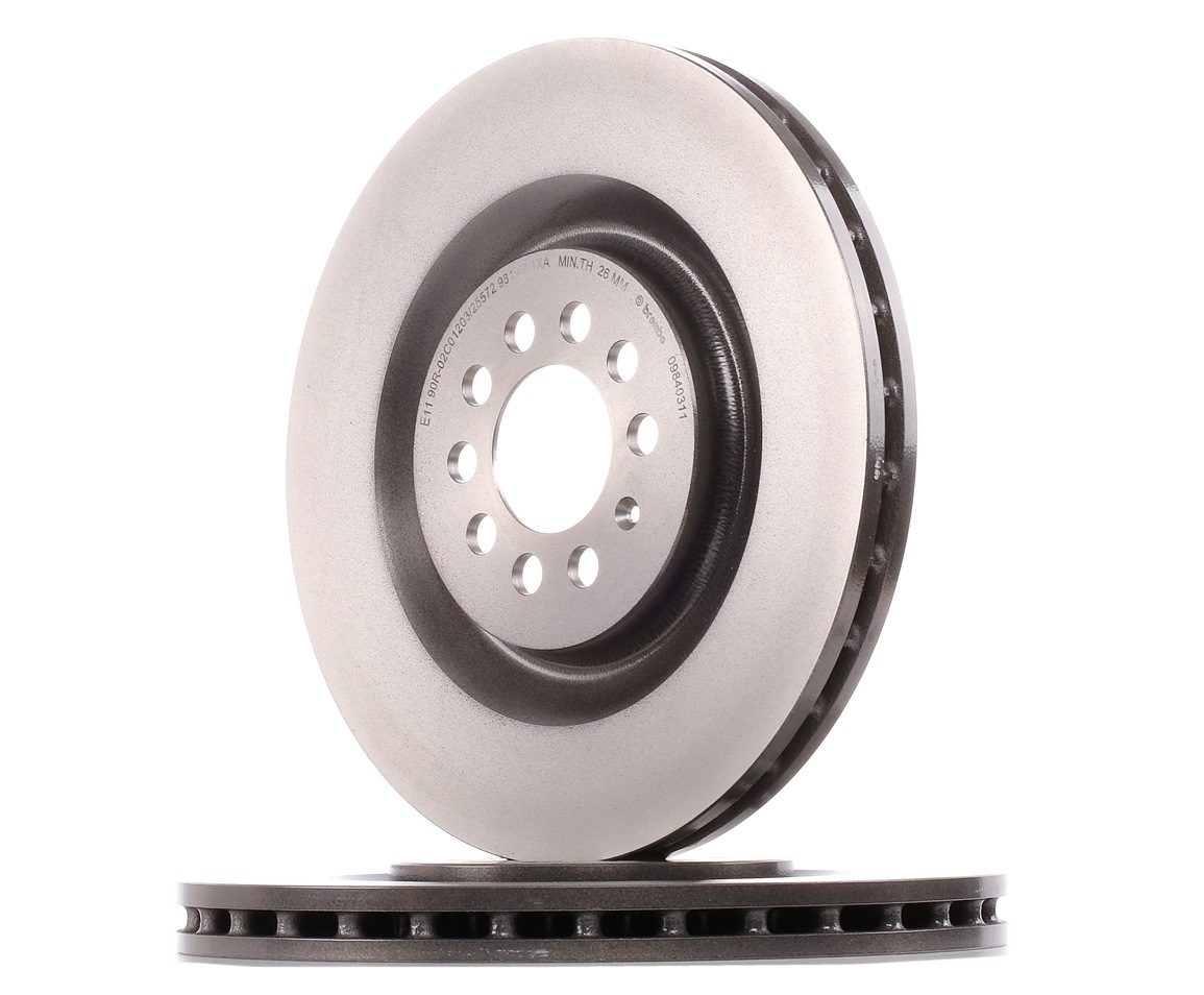 BREMBO COATED DISC LINE 09.8403.11 Brake disc 323x28mm, 5, internally vented, Coated, High-carbon