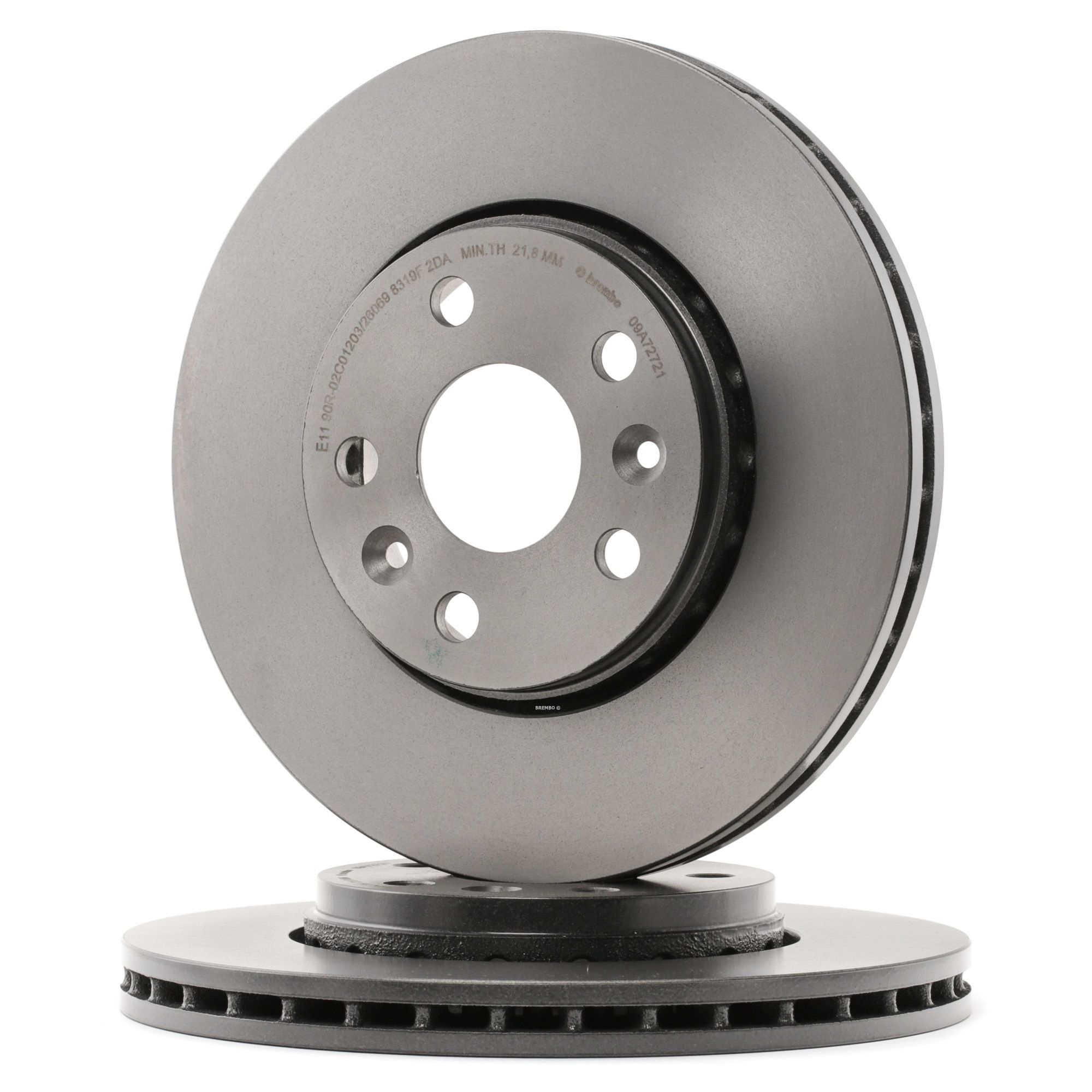 BREMBO COATED DISC LINE 280x24mm, 5, internally vented, Coated, High-carbon Ø: 280mm, Num. of holes: 5, Brake Disc Thickness: 24mm Brake rotor 09.A727.21 buy