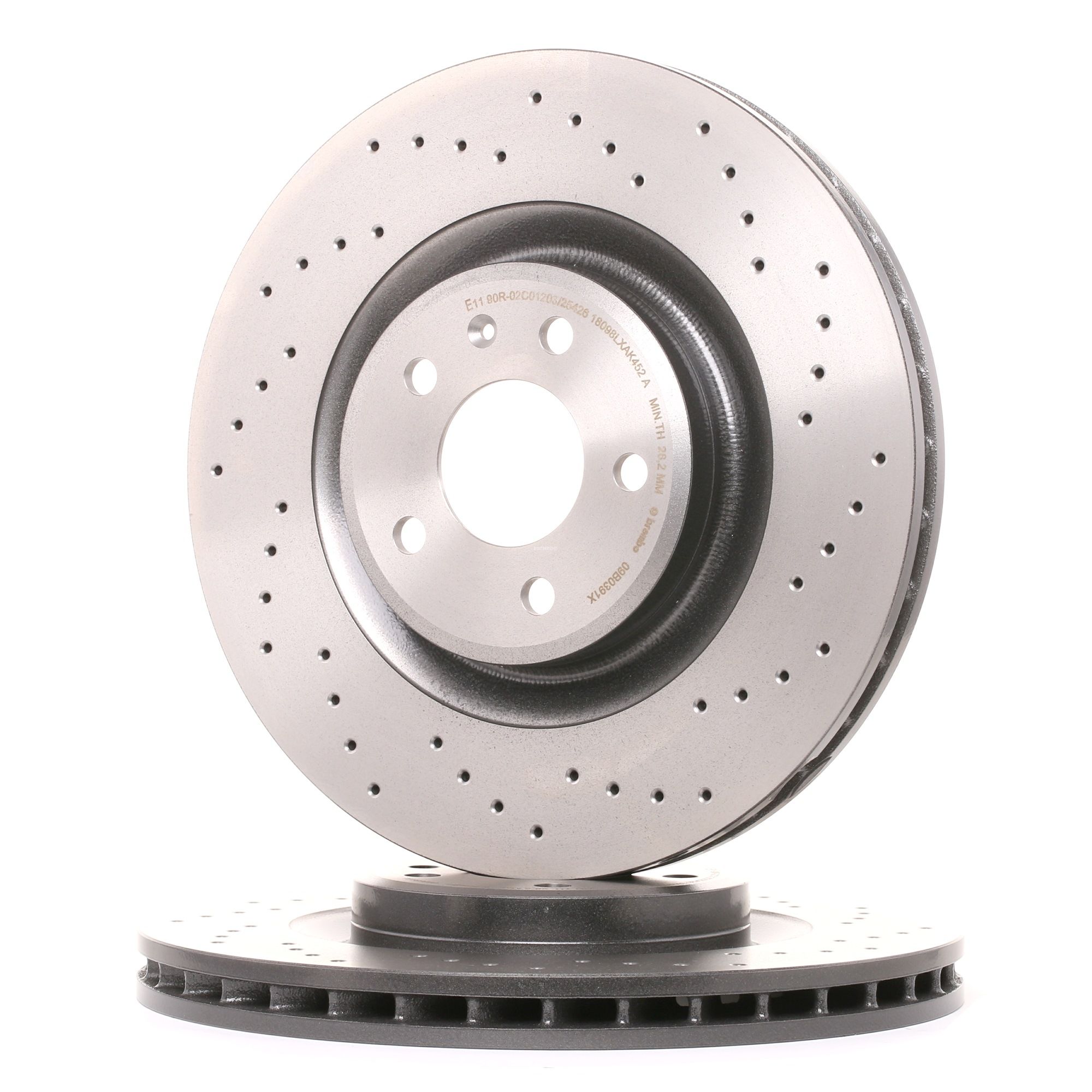 Buy Brake discs and rotors BREMBO 09.B039.1X Ø: 345mm, Ø: 345mm, Num. of holes: 5, Brake Disc Thickness: 29,5mm