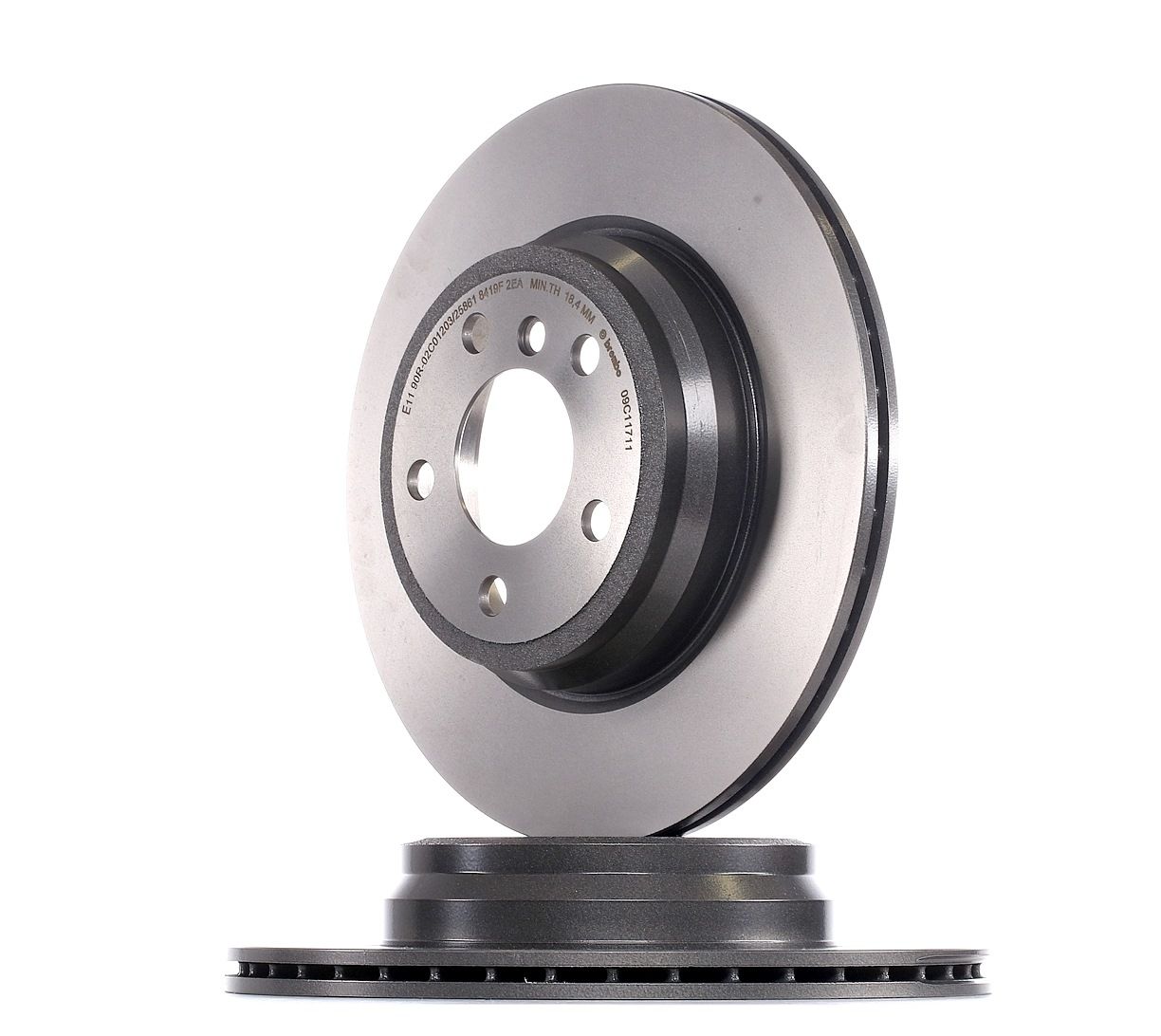 BREMBO COATED DISC LINE 09.C117.11 Brake disc 330x20mm, 5, internally vented, Coated, High-carbon