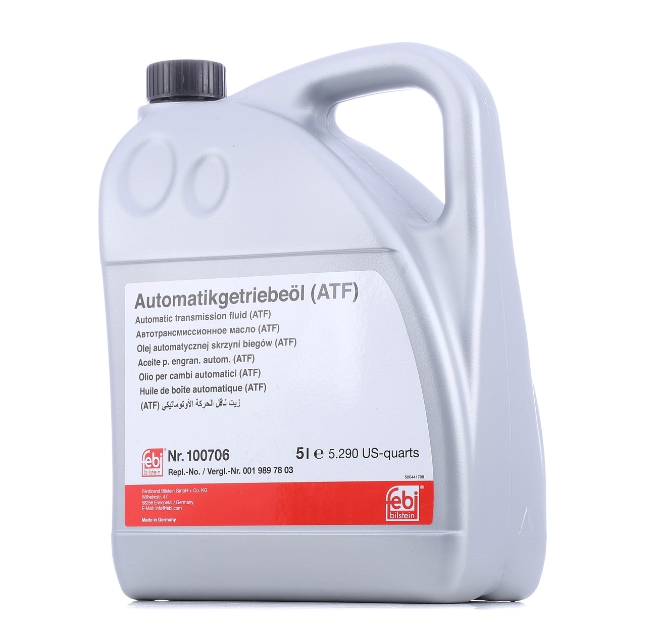 Image of FEBI BILSTEIN Automatic Transmission Fluid MERCEDES-BENZ 100706 ATF134FE,MB23615,0019897703 ATF,Automatic Transmission Oil,Oil, automatic transmission