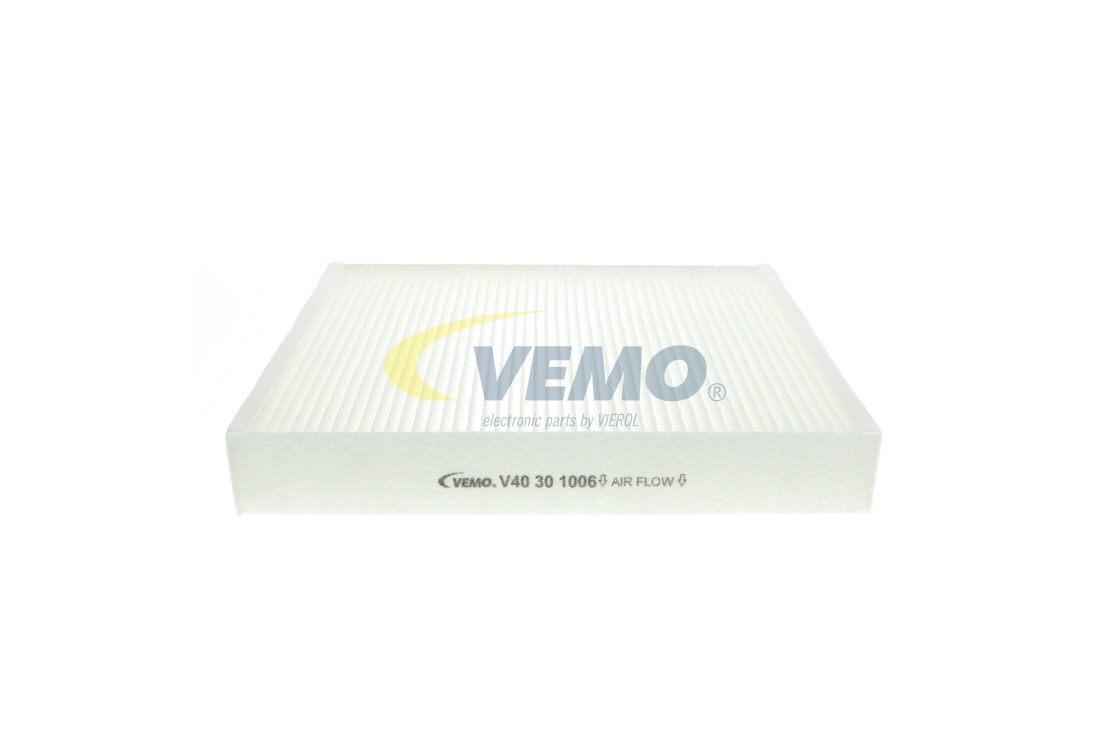 VEMO V40-30-1006 Pollen filter Filter Insert, 240 mm x 204 mm x 35 mm, Paper, Original VEMO Quality