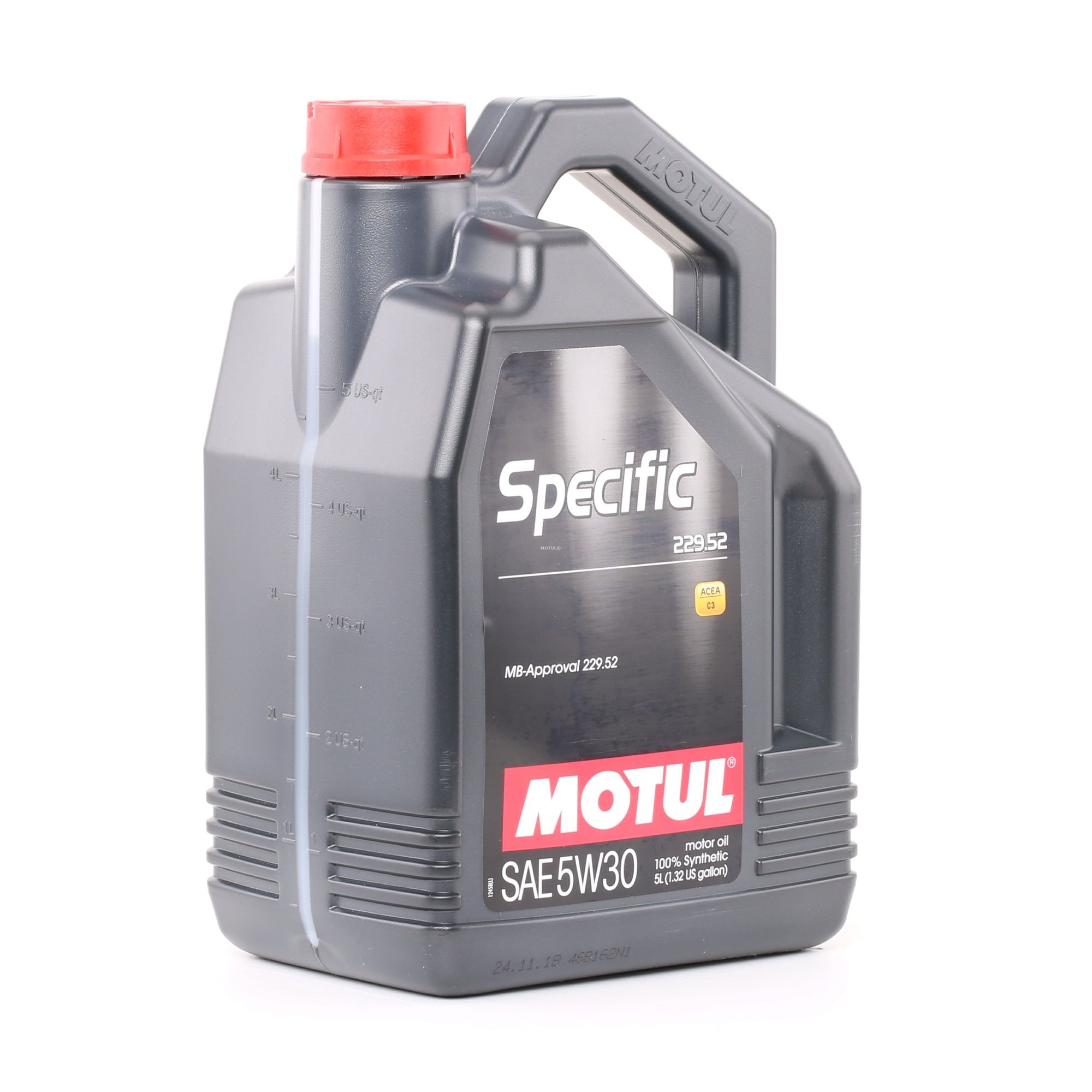 Comprar Aceite de motor para coche MOTUL 104845 SPECIFIC, 229.52 5W-30, 5L, Aceite sintetico