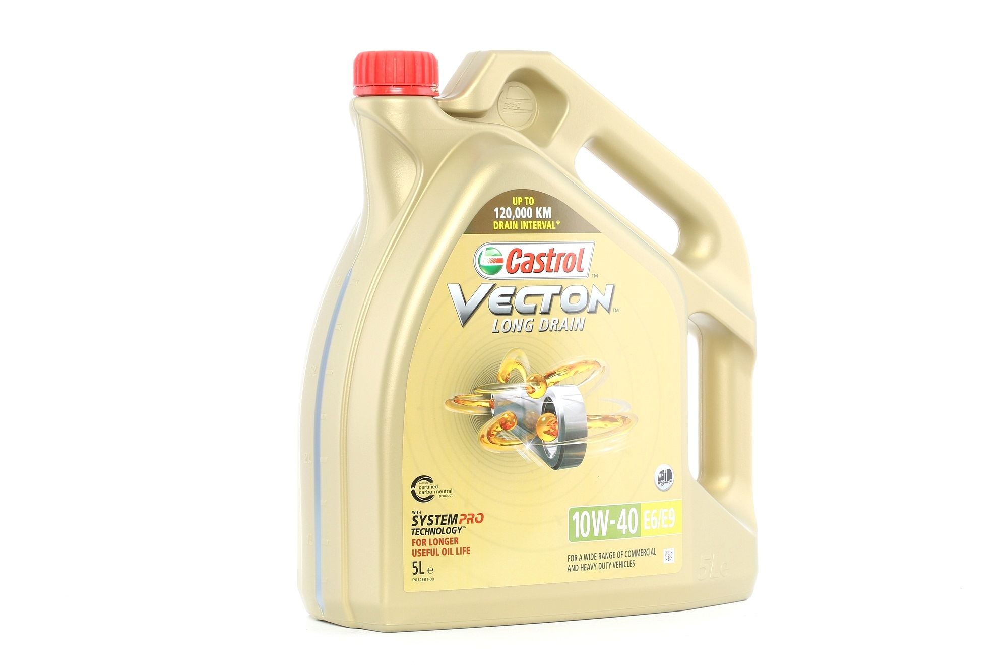 Automobile oil 10W-40 longlife petrol - 154AC9 CASTROL Vecton, Long Drain E6/E9