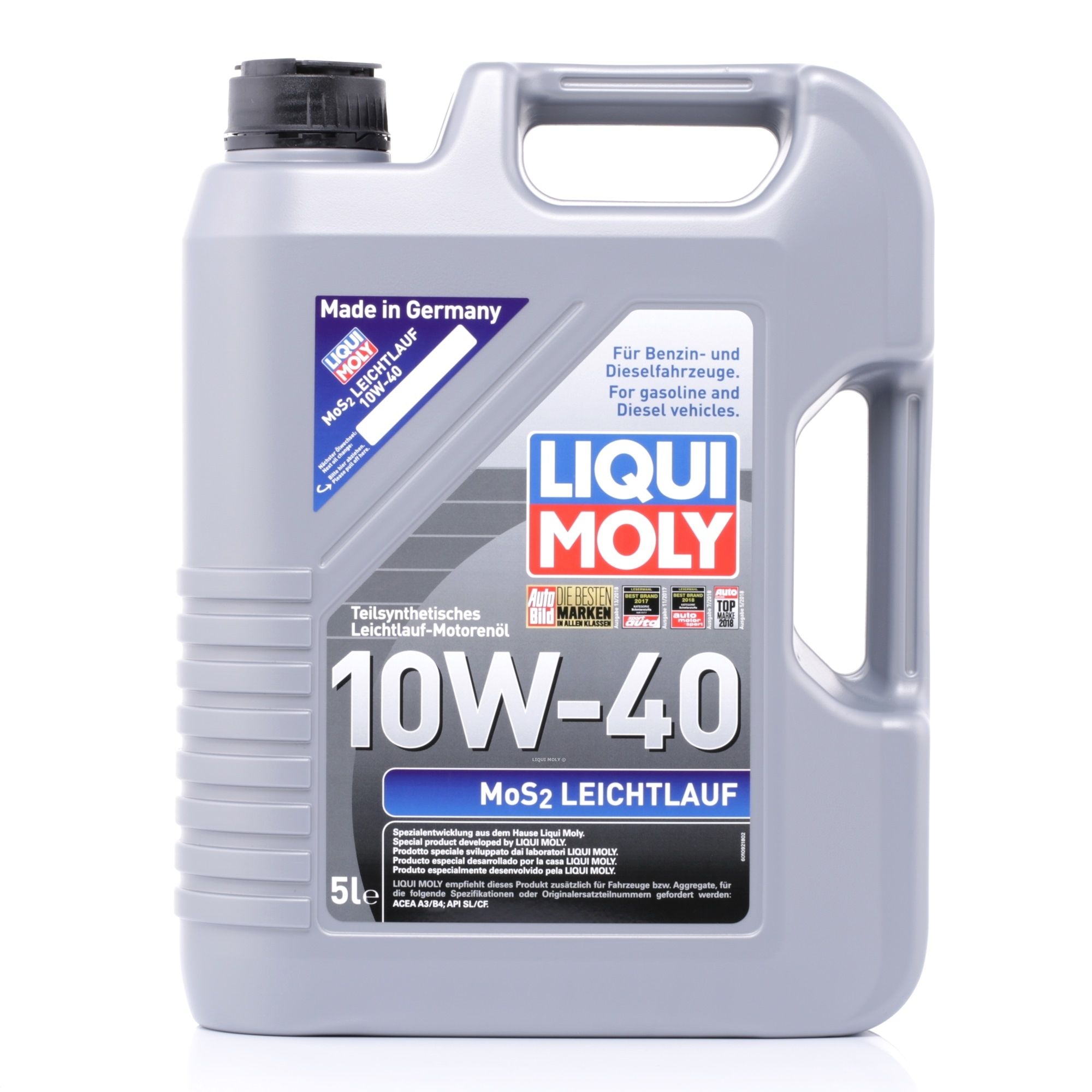 LIQUI MOLY 2184 originales VOLKSWAGEN Aceite de motor 10W-40, 5L, aceite parcialmente sintético