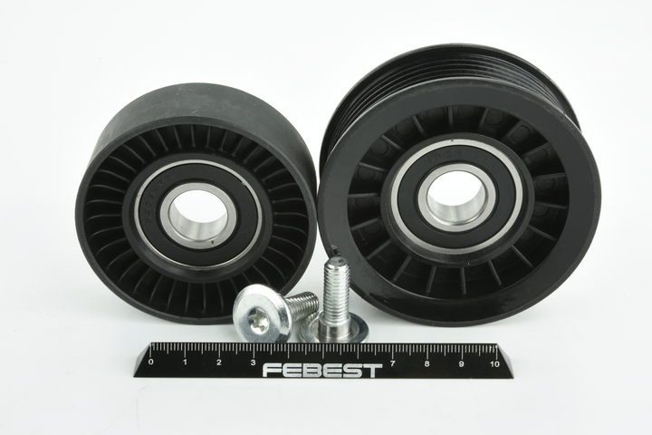 Great value for money - FEBEST Tensioner pulley 2187-CB4-KIT