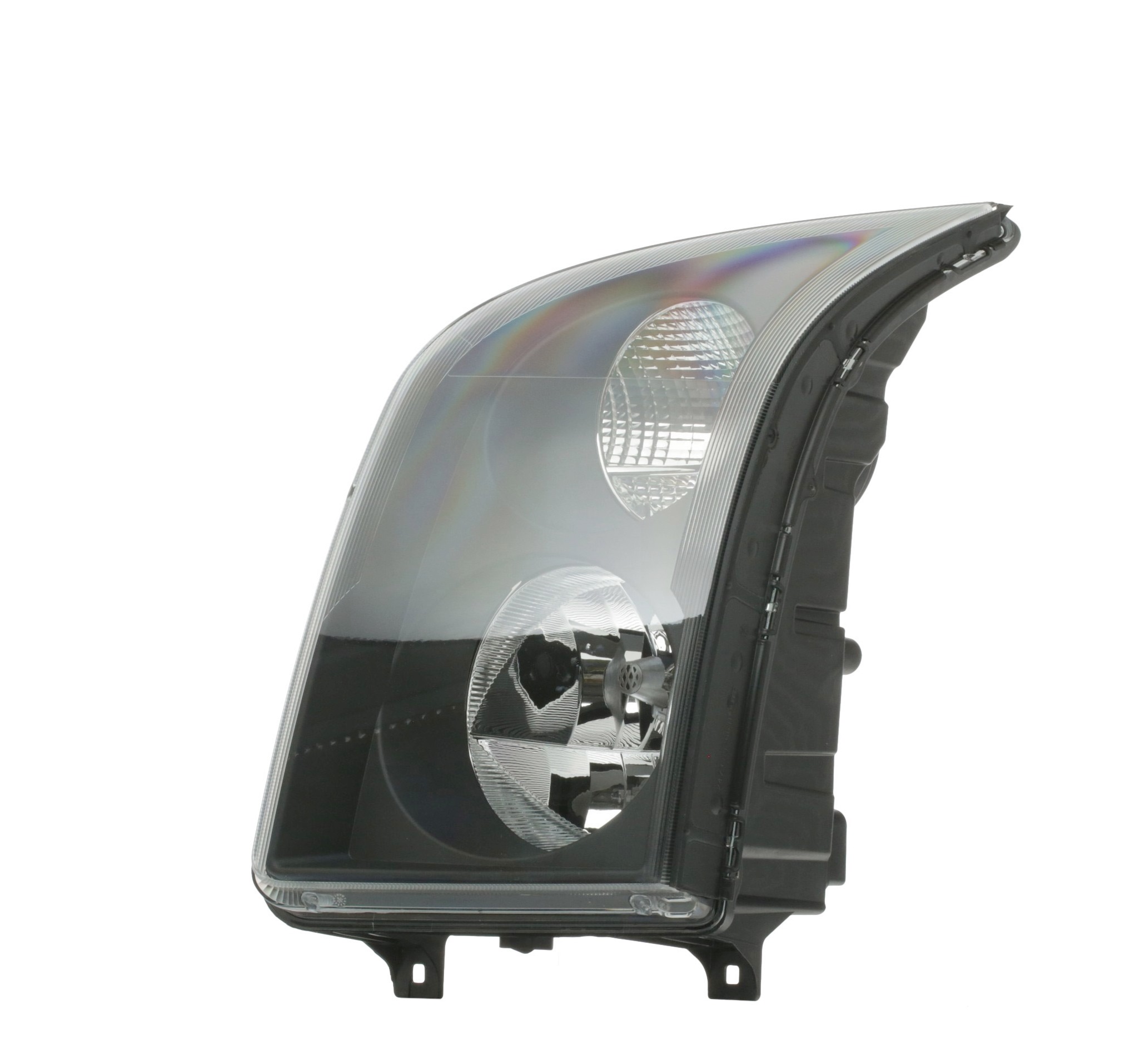 HELLA 1ER 247 017-051 Headlight Left, W5W, PY21W, H7/H7, FF, Halogen, 12V, with low beam, with indicator, with high beam, with position light, for right-hand traffic, with bulbs, with motor for headlamp levelling