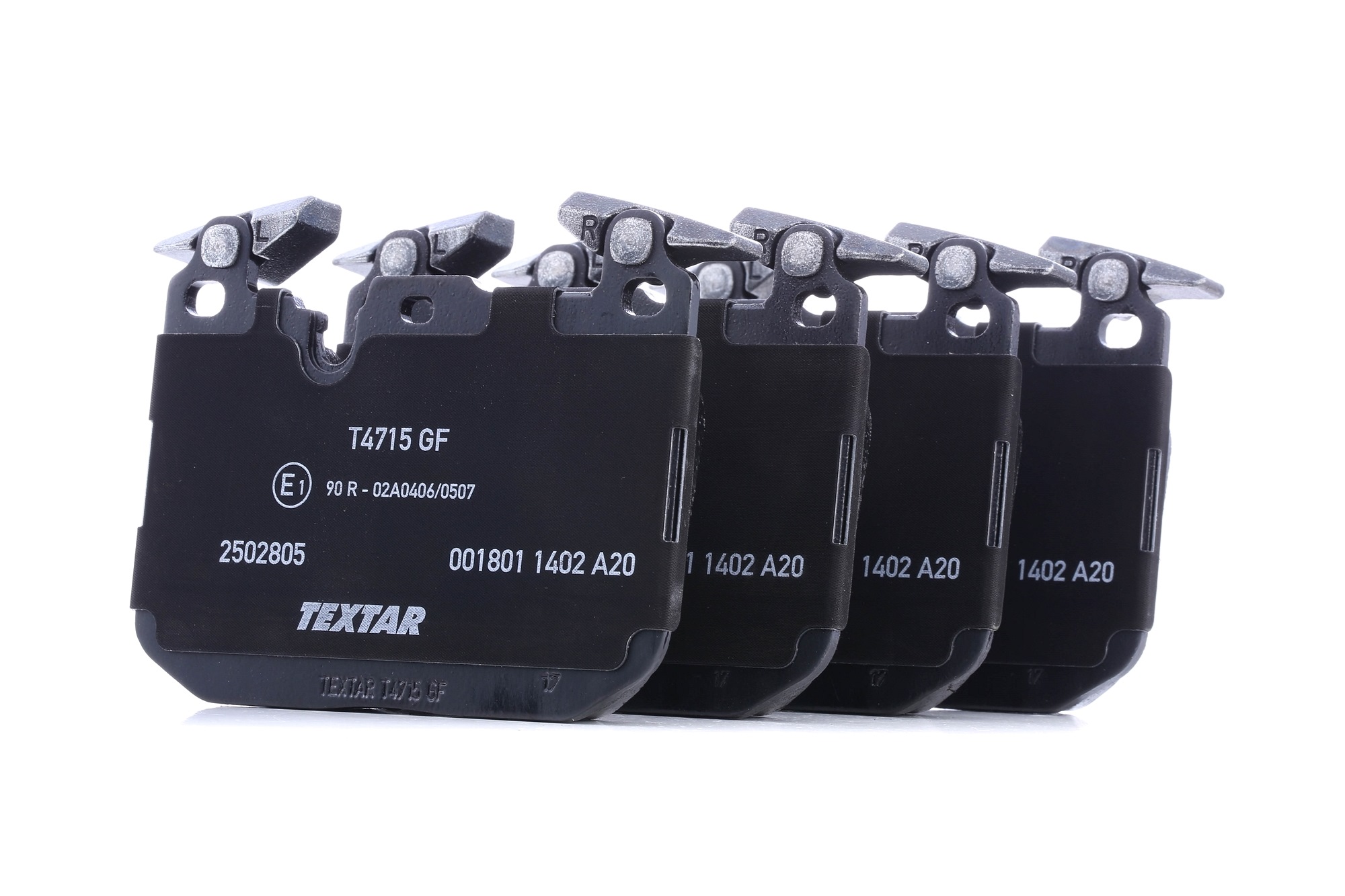 8822D1609 TEXTAR für Verschleißwarnanzeiger vorbereitet, mit Ausgleichsgewichten Höhe: 91,2mm, Breite: 114,8mm, Dicke/Stärke: 17,9mm Bremsbelagsatz 2502805 günstig kaufen