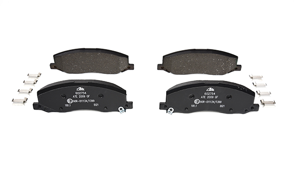 602754 ATE with acoustic wear warning, with accessories Height: 65,4mm, Width: 184,5mm, Thickness: 17,0mm Brake pads 13.0460-2754.2 buy