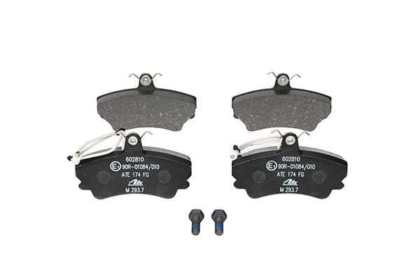 ATE 13.0460-2810.2 Brake pad set incl. wear warning contact, with brake caliper screws