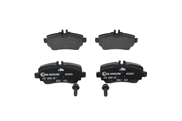 ATE 13.0460-2828.2 Brake pad set prepared for wear indicator, excl. wear warning contact, with brake caliper screws