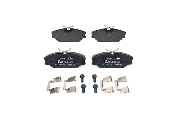 602895 ATE excl. wear warning contact, with brake caliper screws Height: 55,5mm, Width: 128,6mm, Thickness: 18,0mm Brake pads 13.0460-2895.2 buy