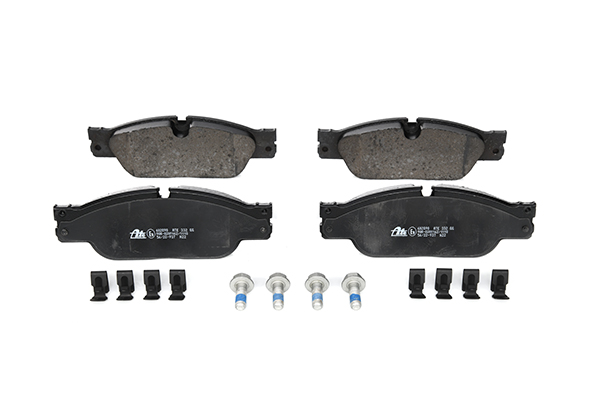 ATE 13.0460-2898.2 Brake pad set prepared for wear indicator, excl. wear warning contact, with brake caliper screws, with accessories