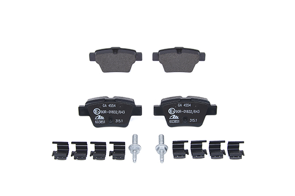 603851 ATE not prepared for wear indicator, excl. wear warning contact, with accessories Height: 46,9mm, Width: 94,8mm, Thickness: 17,6mm Brake pads 13.0460-3851.2 buy