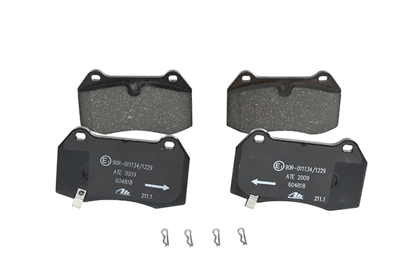 ATE 13.0460-4818.2 Brake pad set with acoustic wear warning, with accessories