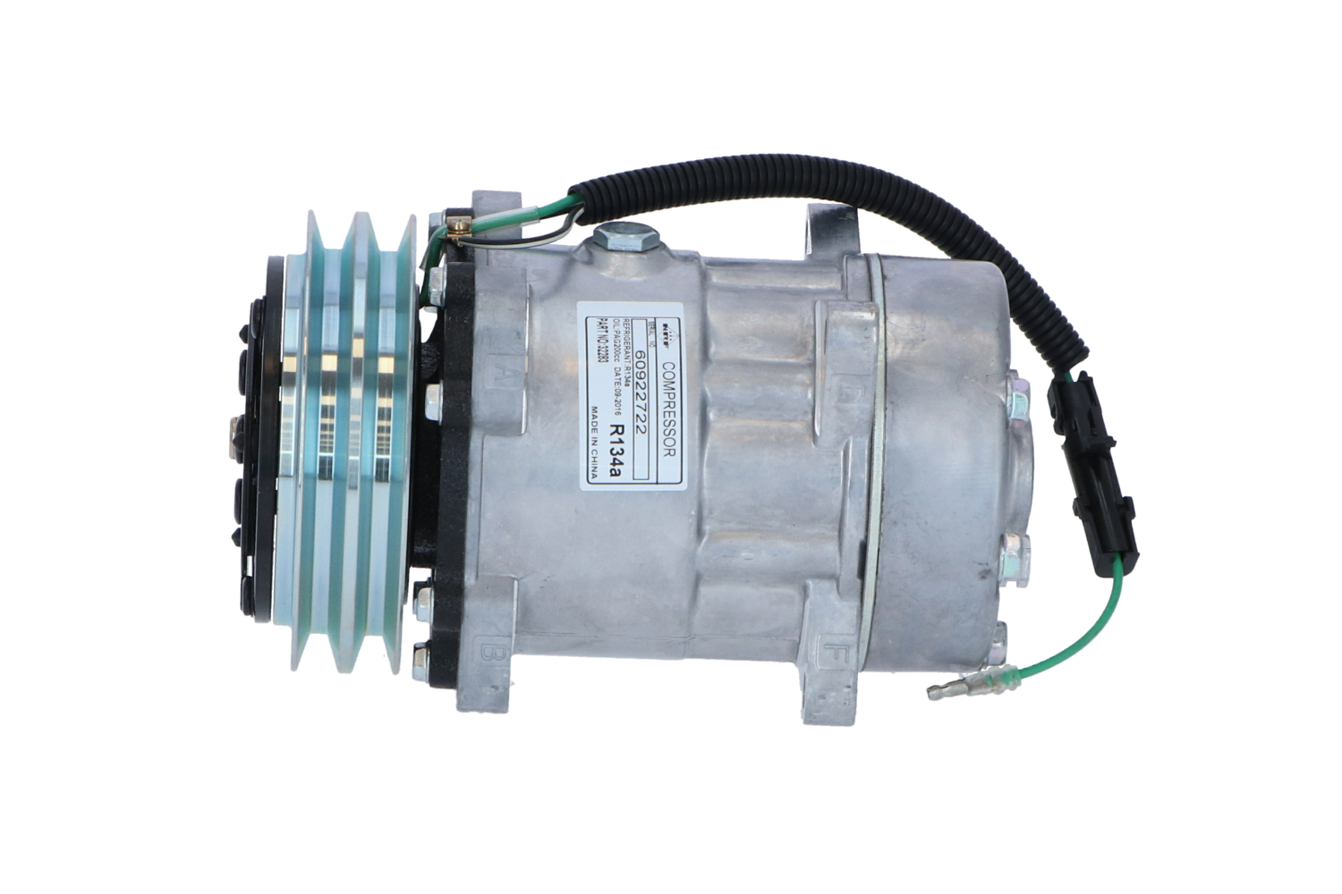 NRF 32283 Air conditioning compressor SD7H15 FLX, PAG 100, R 134a, with PAG compressor oil