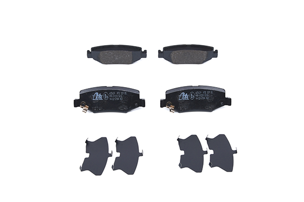 ATE 13.0460-5629.2 Brake pad set with acoustic wear warning, with anti-squeak plate