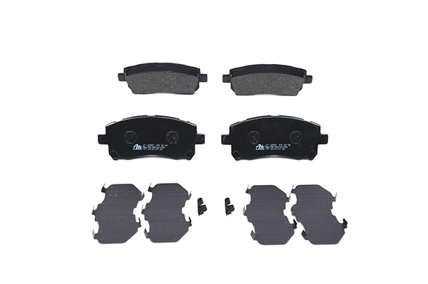 ATE 13.0460-5851.2 Brake pad set with acoustic wear warning, with anti-squeak plate
