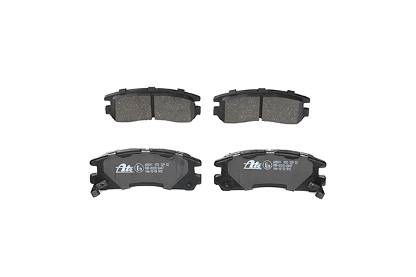 ATE 13.0460-8011.2 Brake pad set with acoustic wear warning, with anti-squeak plate