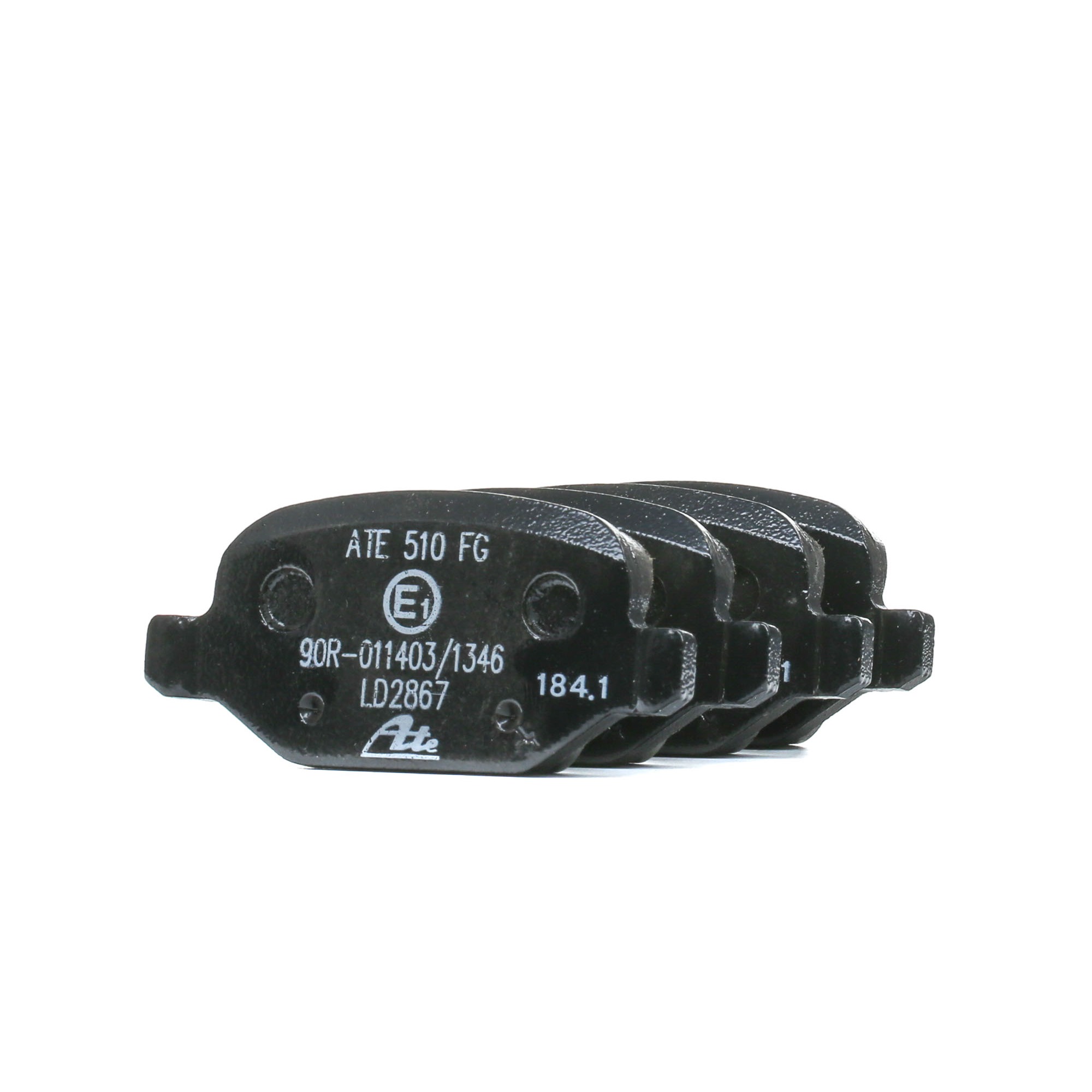 ATE Ceramic 13.0470-2867.2 Brake pad set not prepared for wear indicator, excl. wear warning contact, with brake caliper screws
