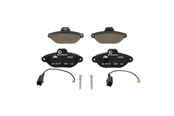 ATE Ceramic 13.0470-3838.2 Brake pad set incl. wear warning contact, with accessories