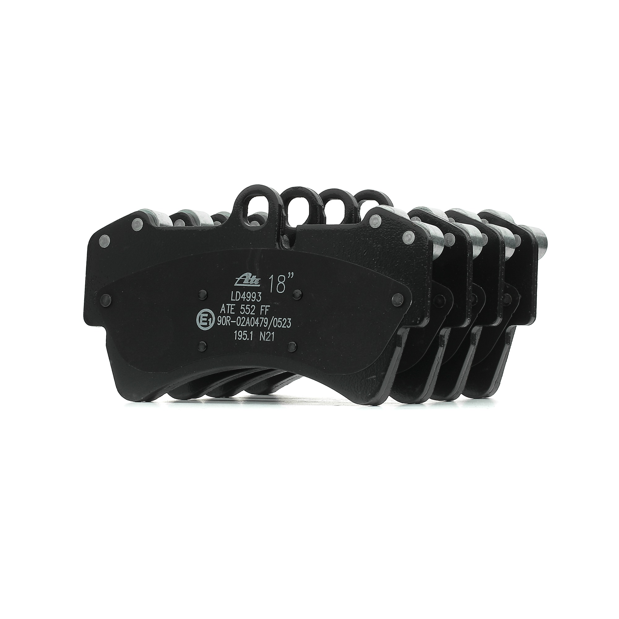 ATE Ceramic 13.0470-4993.2 Brake pad set prepared for wear indicator, excl. wear warning contact